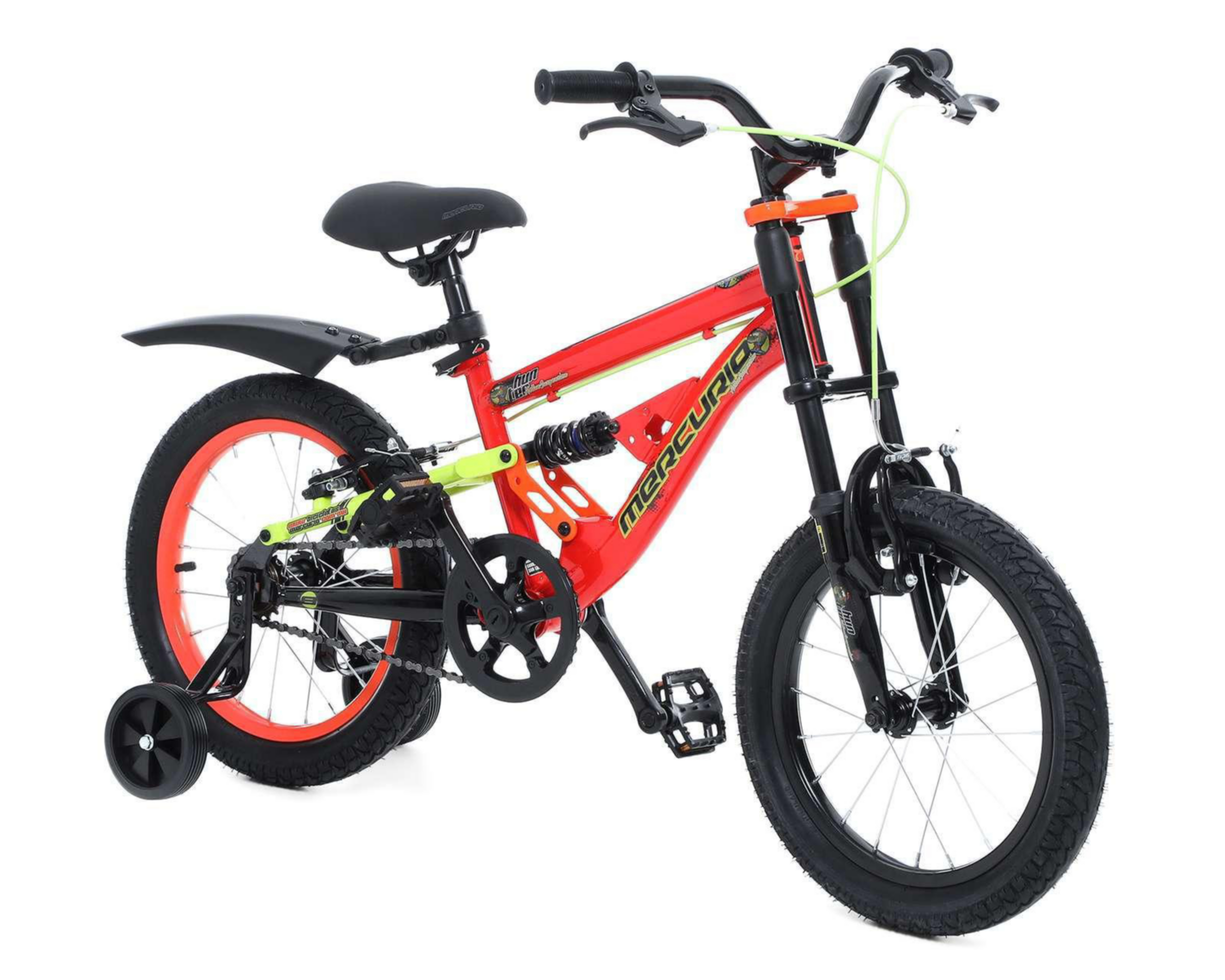 Foto 1 | Bicicleta Infantil Mercurio Hunter 16'' Anaranjada