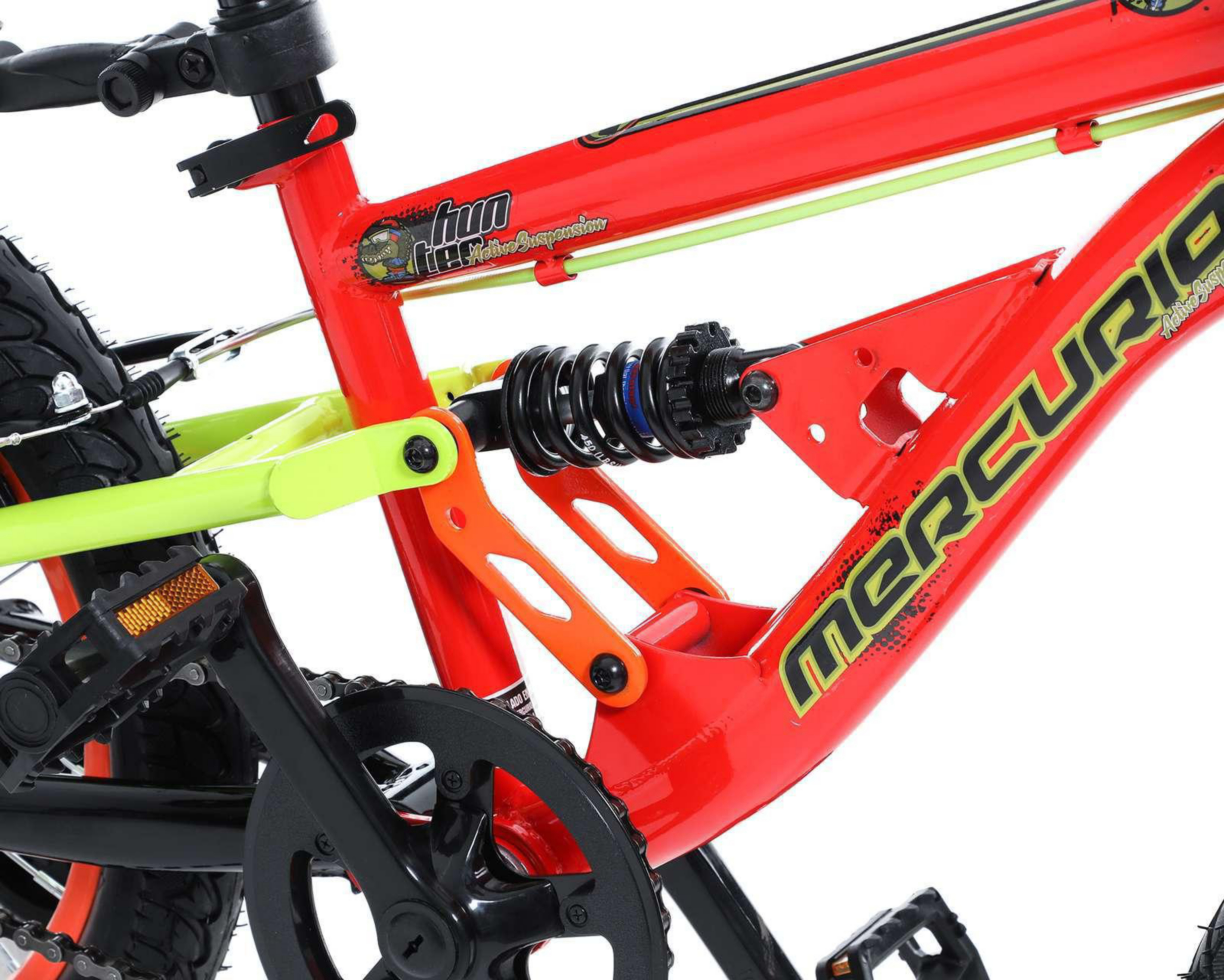 Foto 7 pulgar | Bicicleta Infantil Mercurio Hunter 16'' Anaranjada