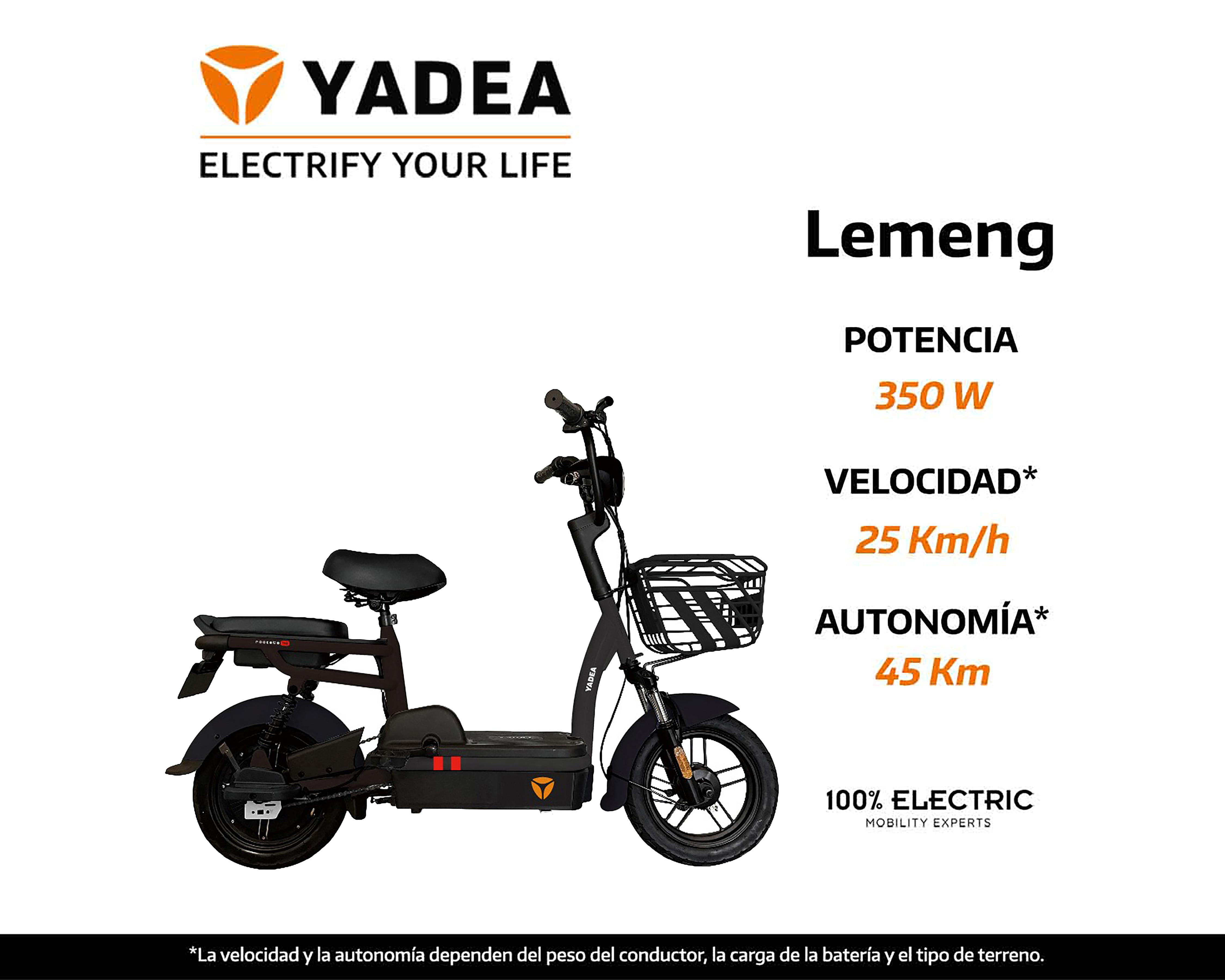 Foto 8 pulgar | Moto Eléctrica Yadea Lemeng 2024