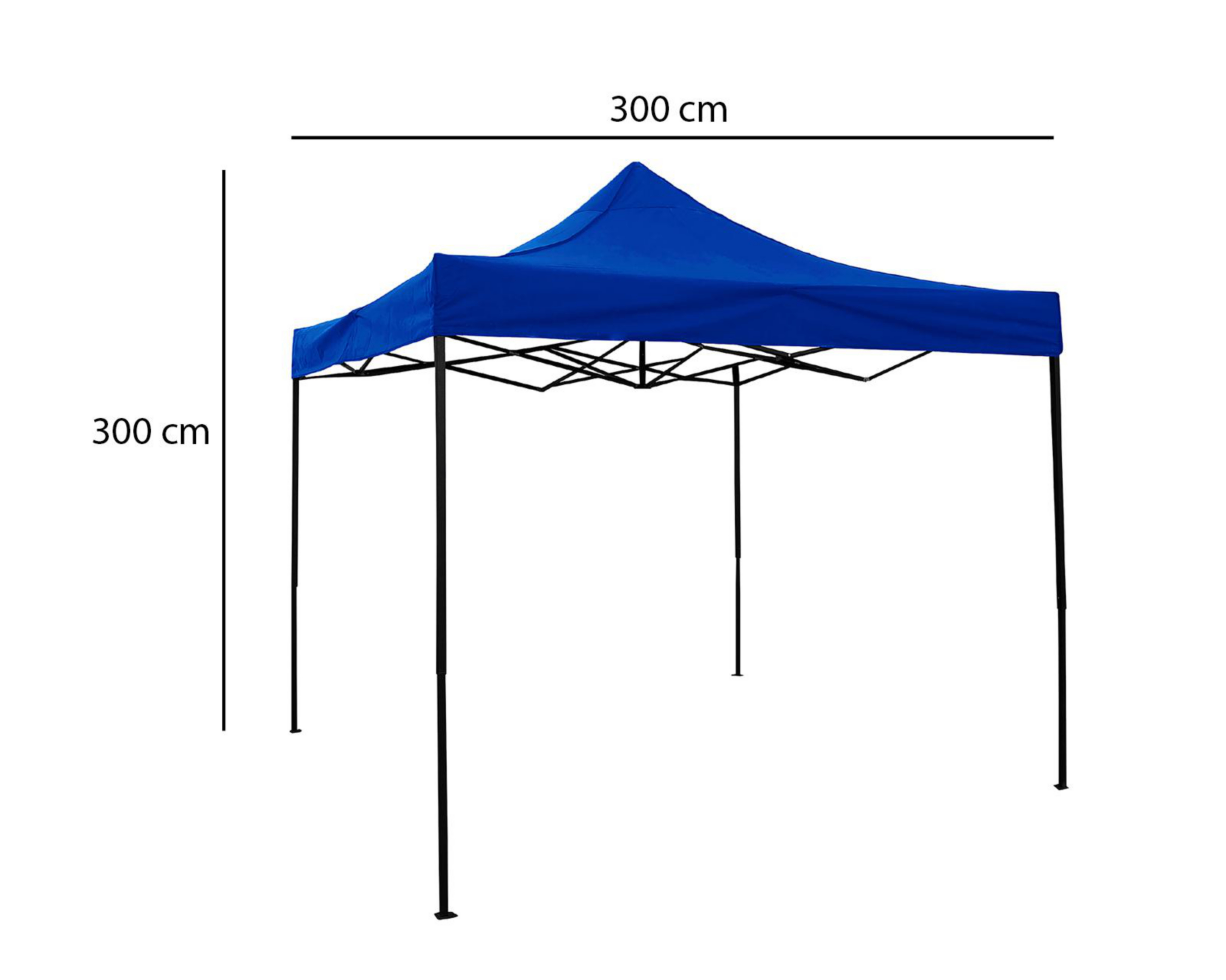 Foto 6 pulgar | Toldo Styrka Altura Ajustable Azul 3 x 3 m