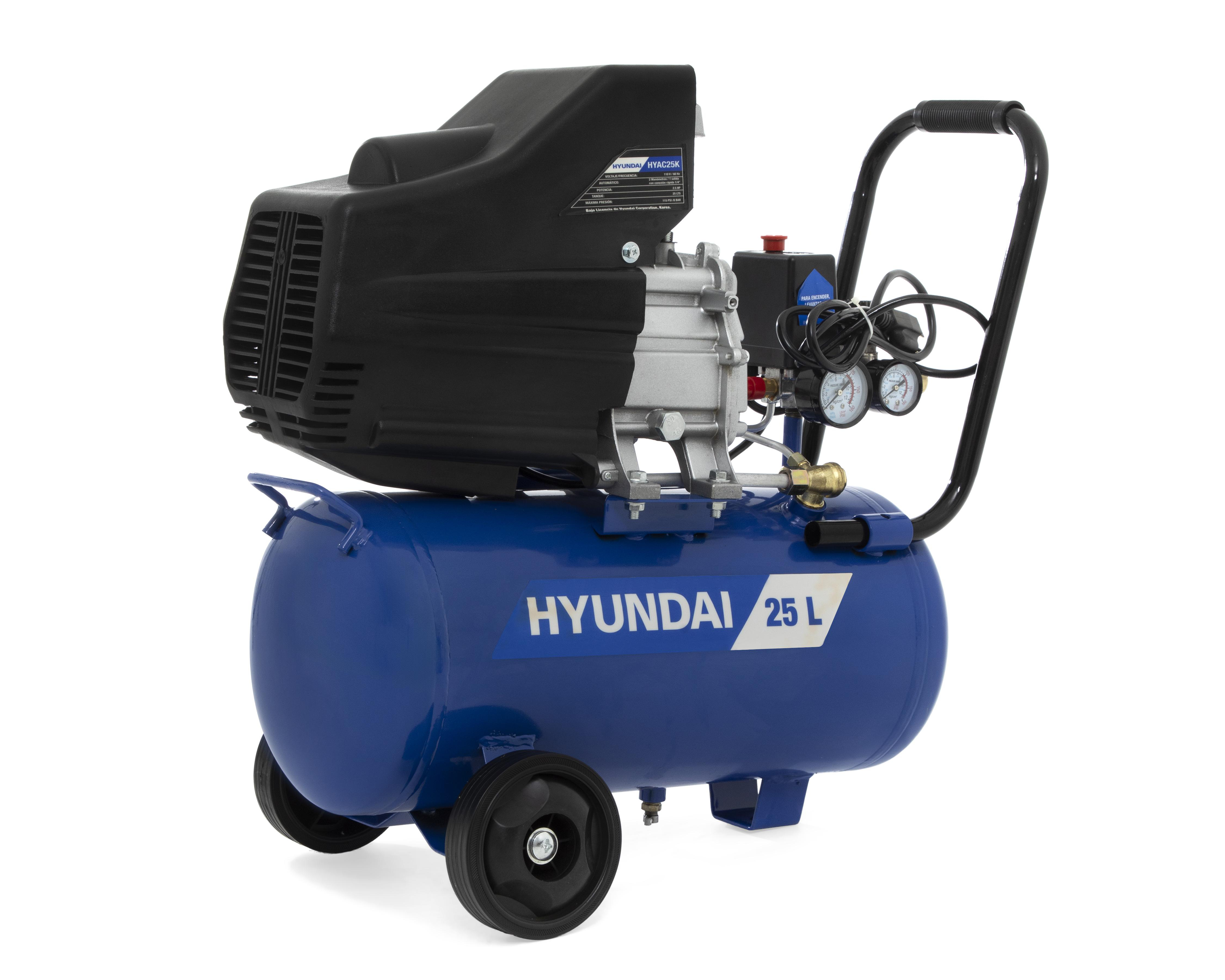 Foto 1 | Compresor de Aire Hyundai 115 psi 25 L 110 v con Accesorios