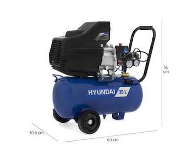 Foto 6 | Compresor de Aire Hyundai 115 psi 25 L 110 v con Accesorios