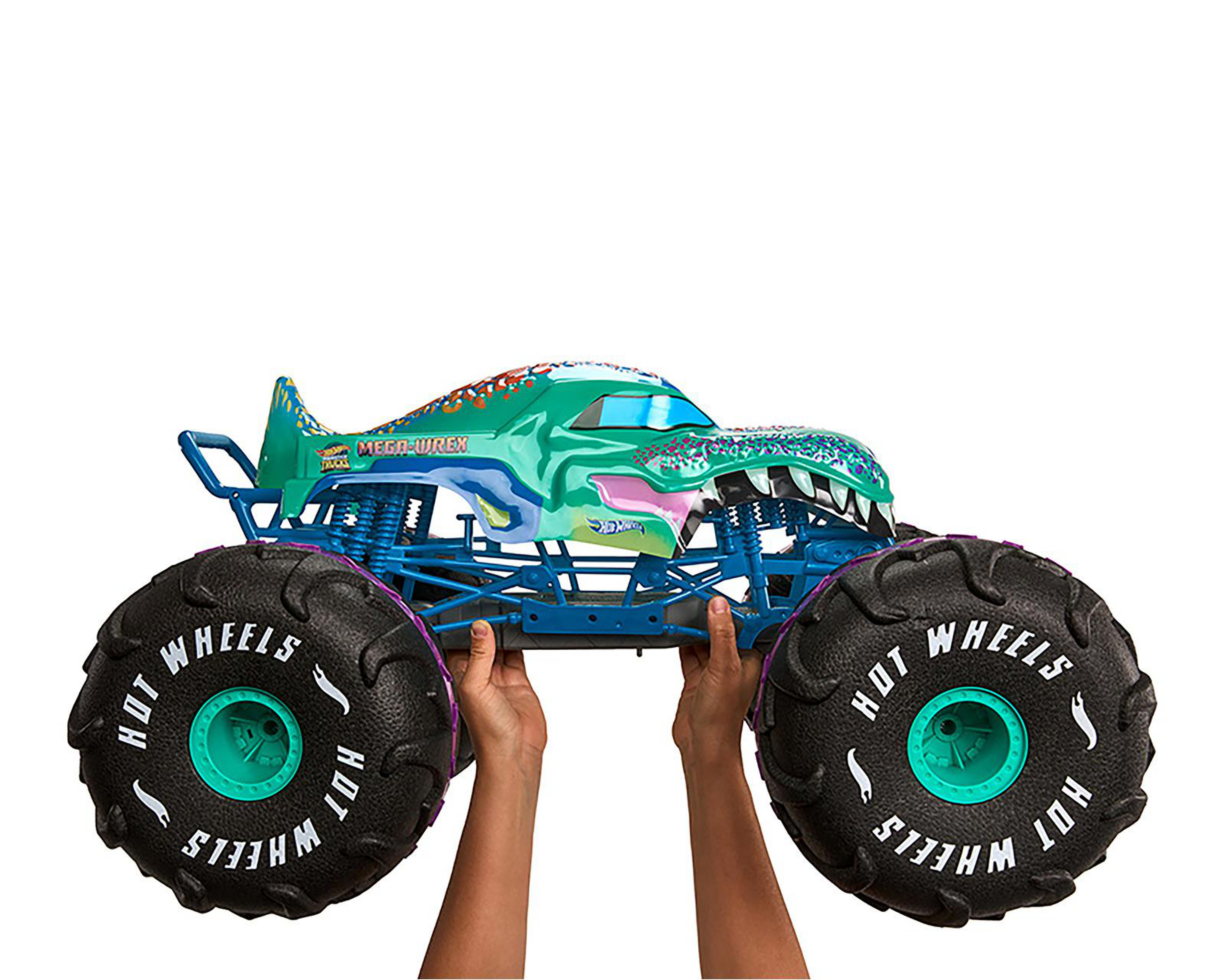 Foto 4 pulgar | Carro de Control Remoto Hot Wheels Monster Trucks Mega Wrex