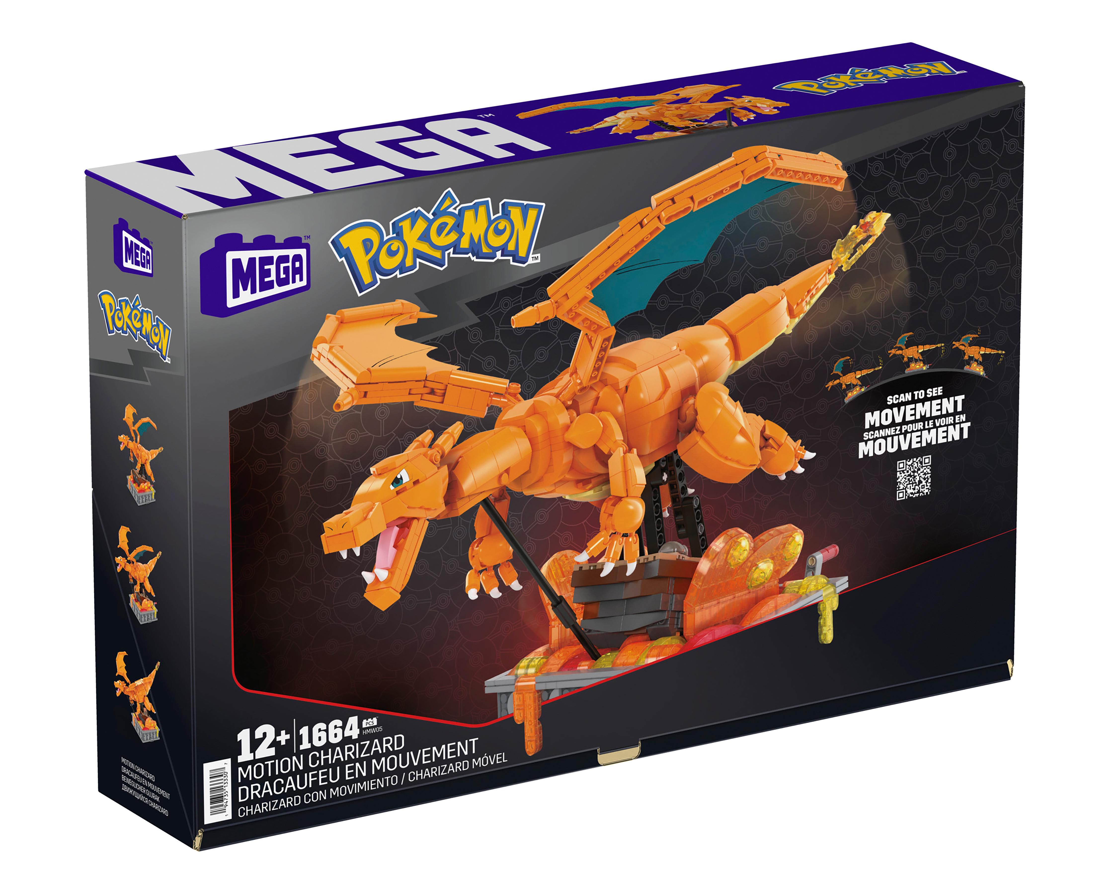 Foto 4 | Bloques de Construcción Mega Charizard Pokémon 1664 piezas