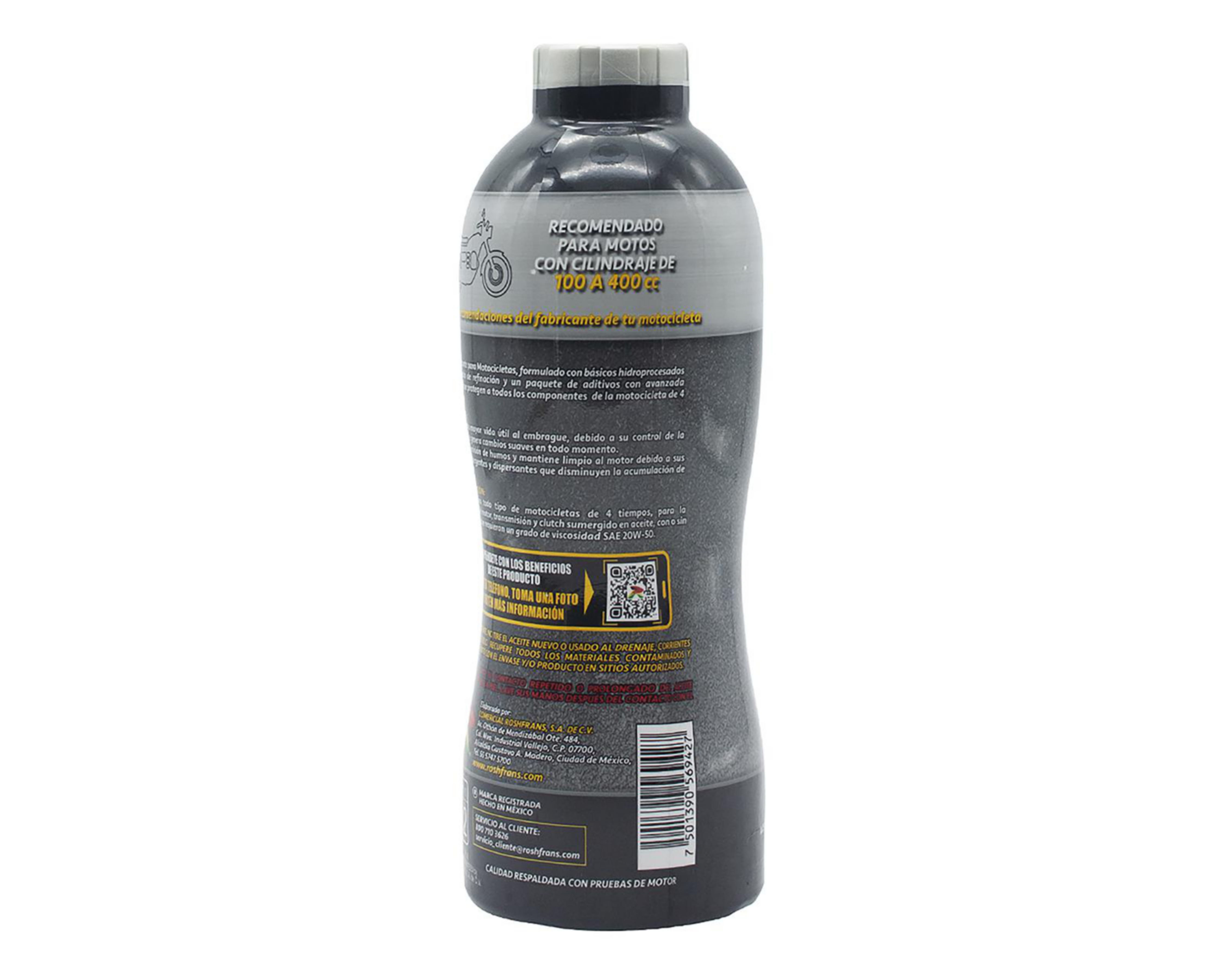 Foto 5 pulgar | Aceite de Motor Roshfrans para Motocicleta Multigrado 950 ml