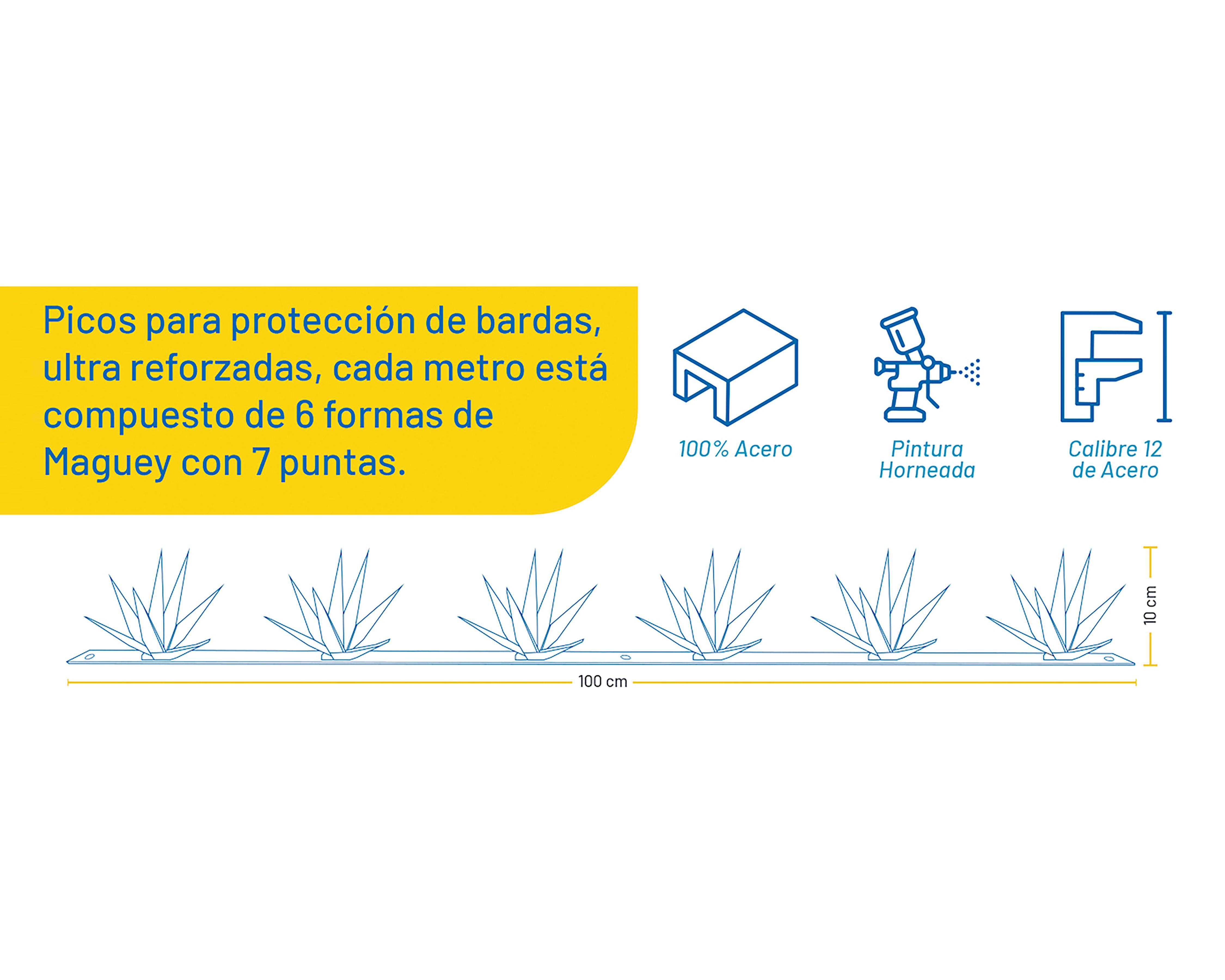 Foto 4 | Protector de Picos para Barda 2 m Eversafe