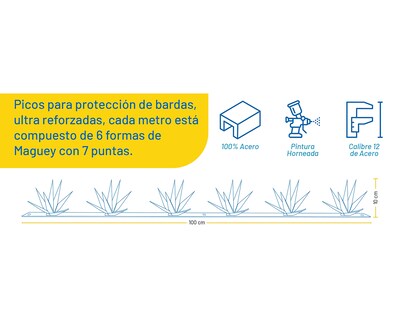 Foto 4 | Protector de Picos para Barda 2 m Eversafe