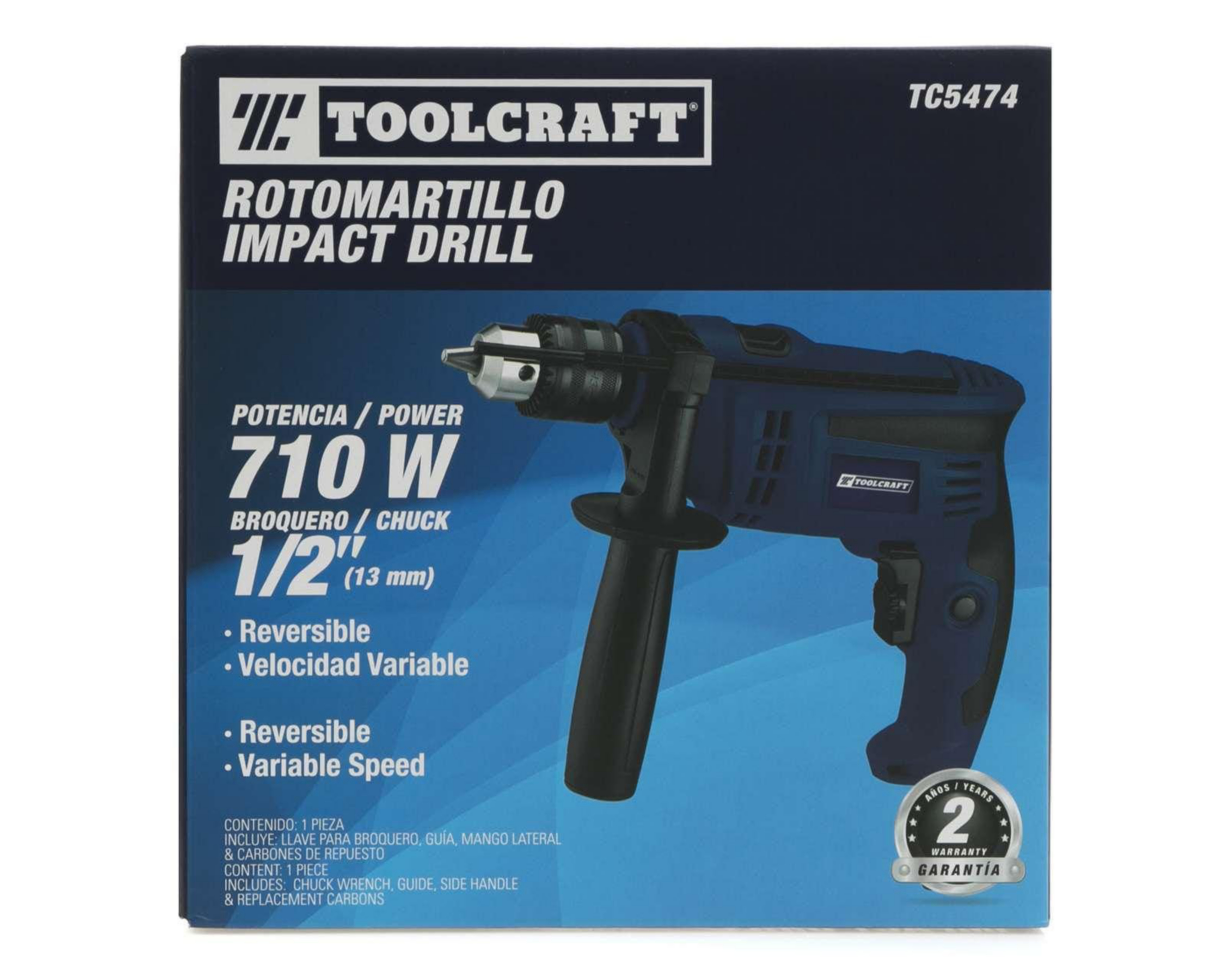 Foto 6 pulgar | Rotomartillo Toolcraft TC5474 1/2" 710 W