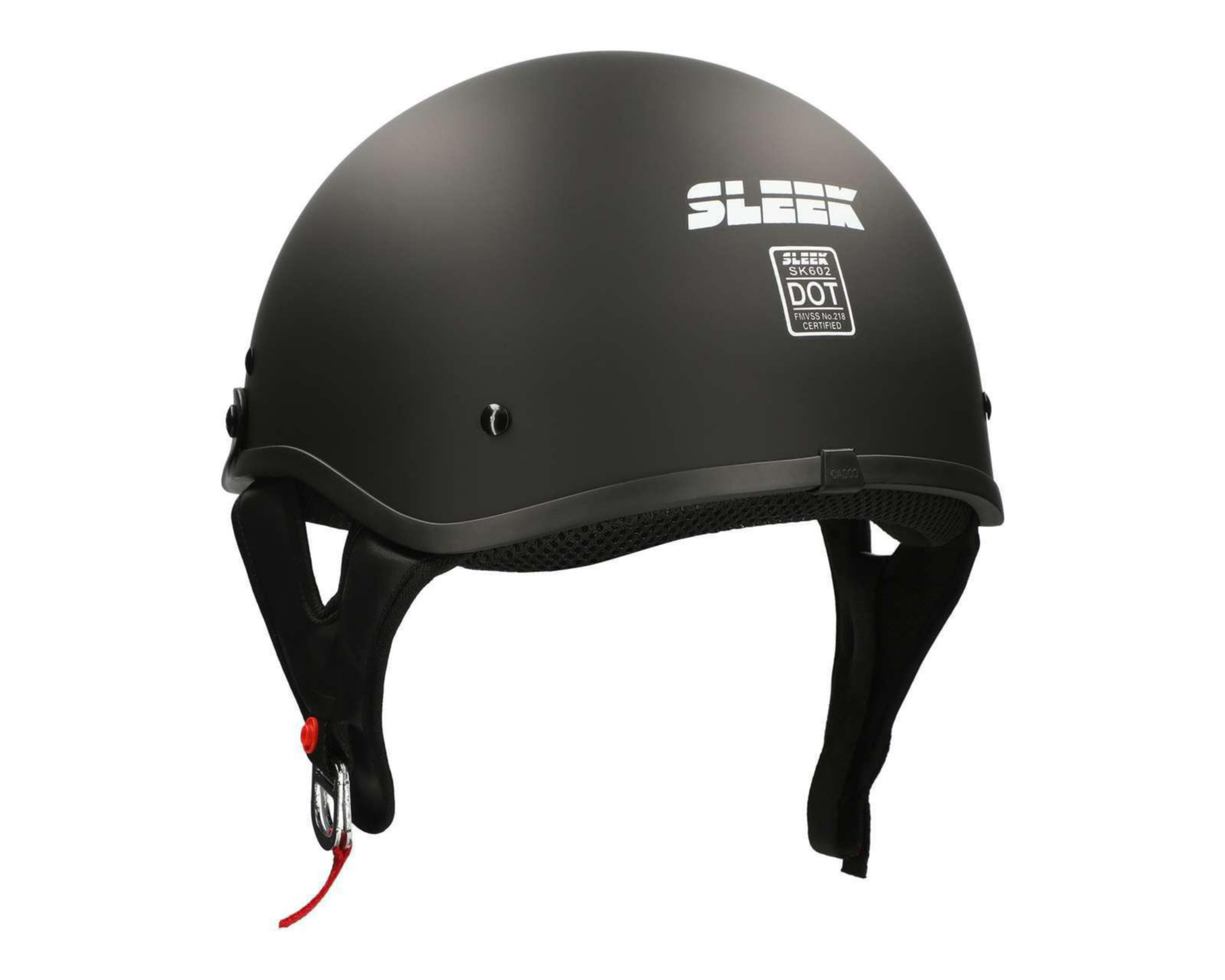 Foto 4 pulgar | Casco para Motociclista Sleek Unitalla color Negro