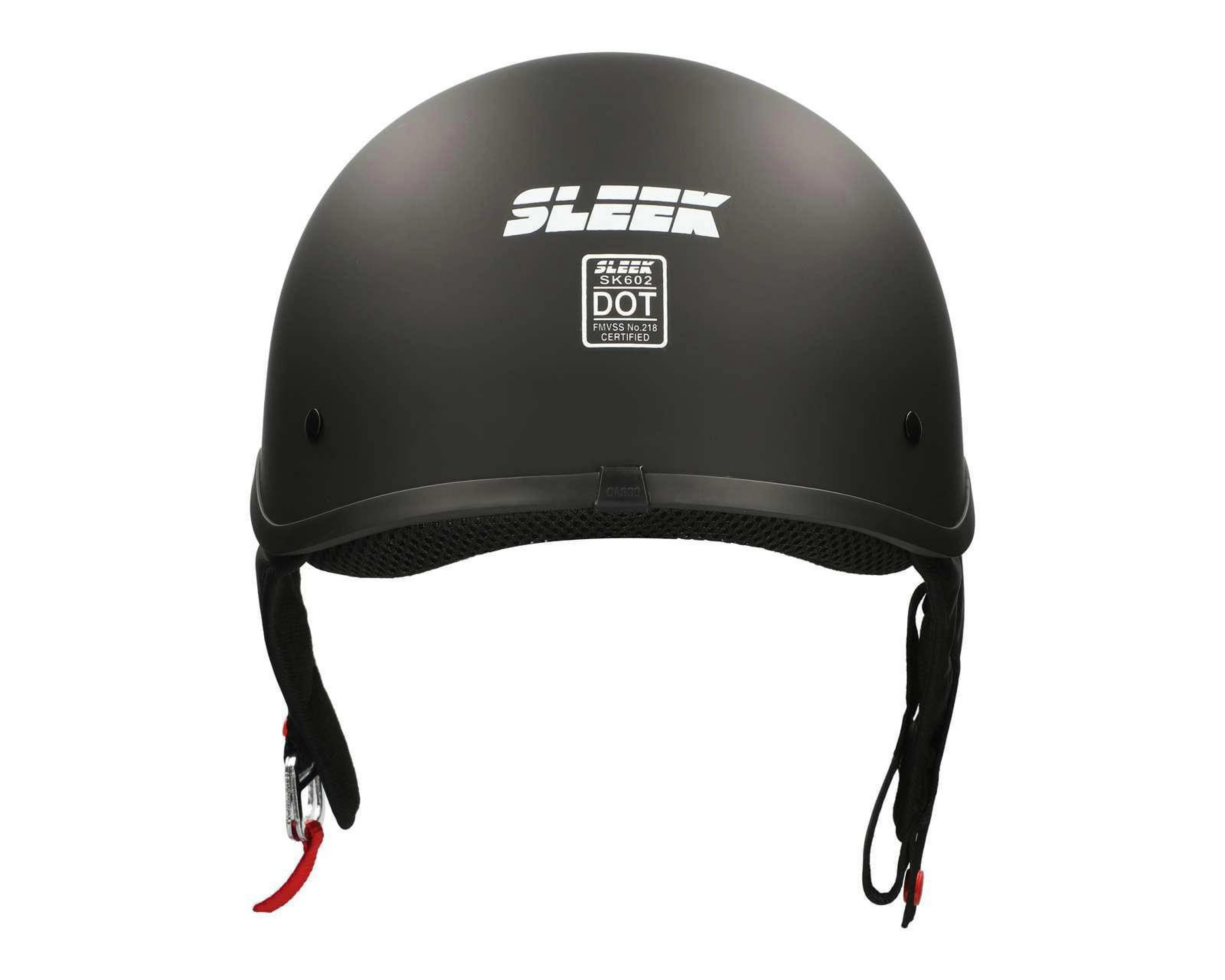 Foto 5 pulgar | Casco para Motociclista Sleek Unitalla color Negro