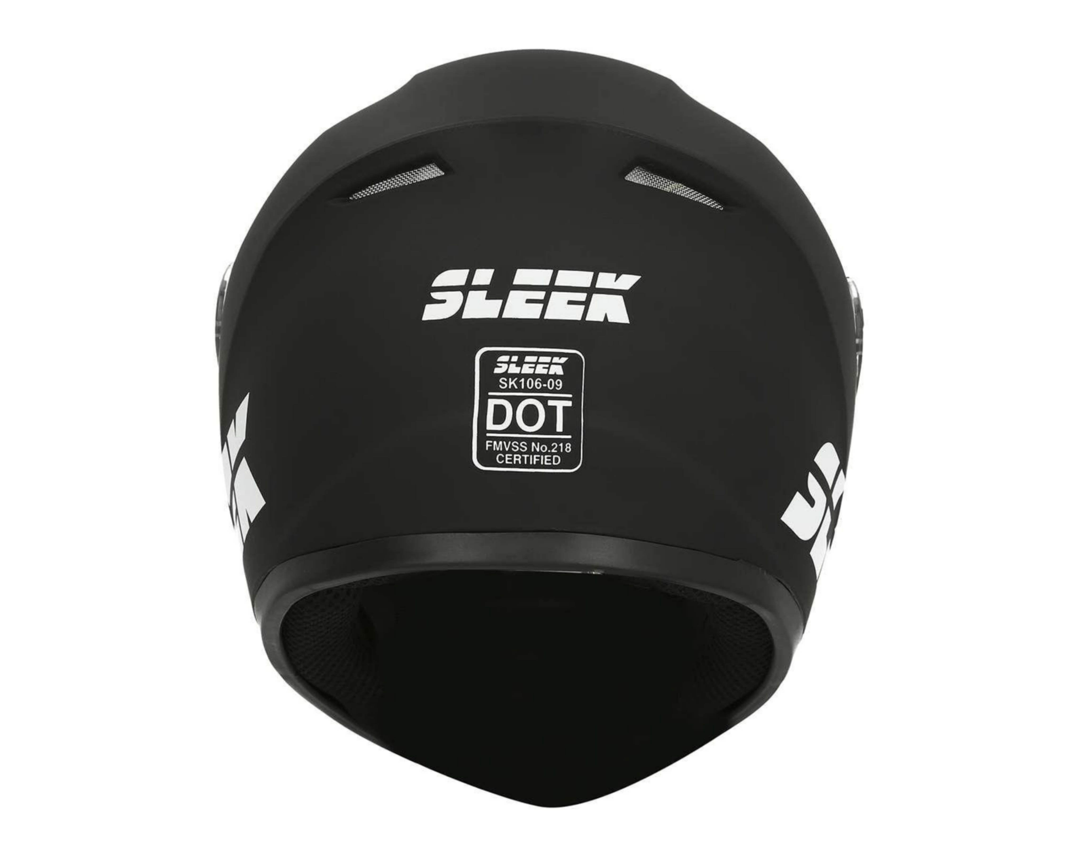 Foto 5 pulgar | Casco para Motociclista Sleek Grande Negro