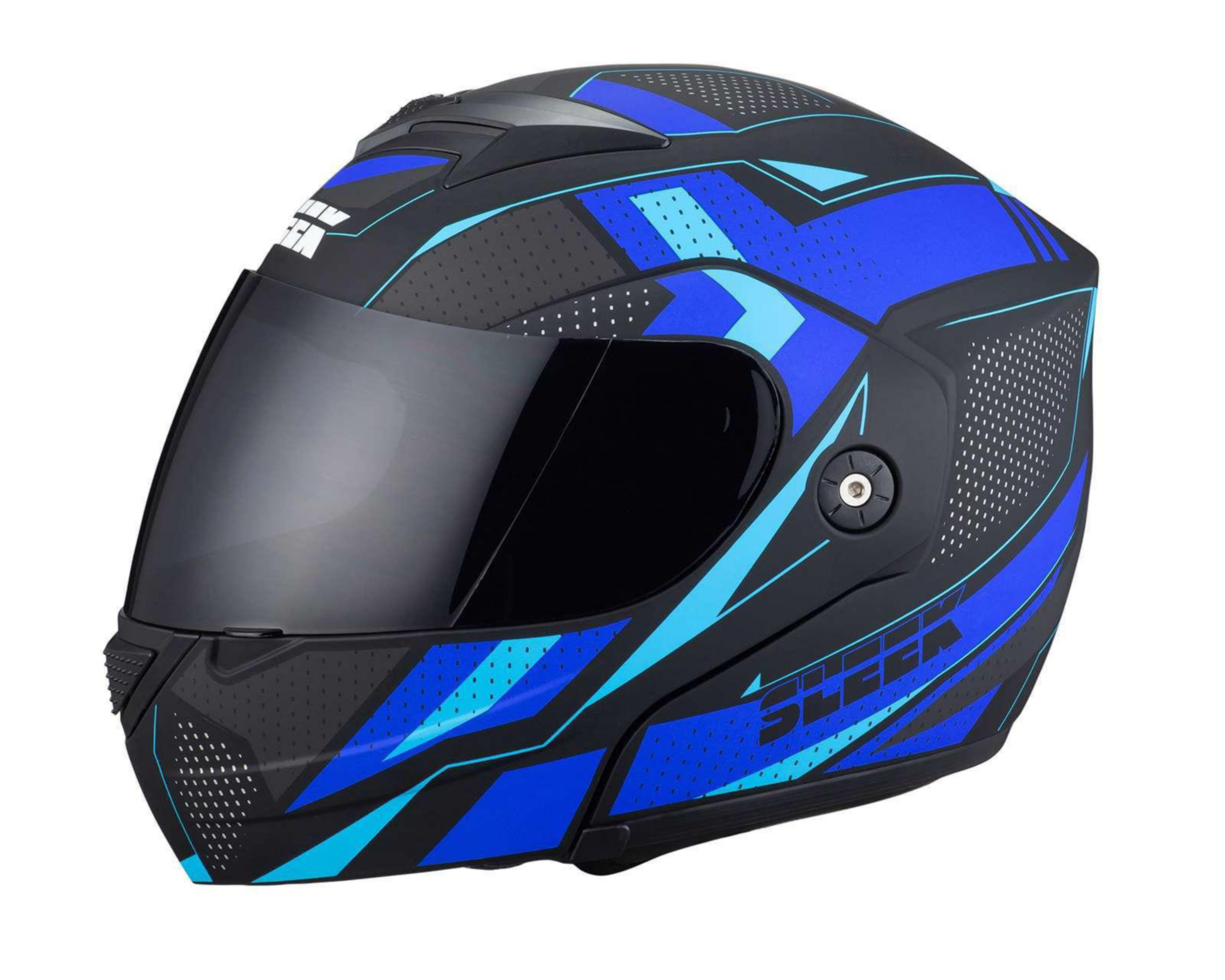 Casco para Motociclista Sleek Mediano Azul