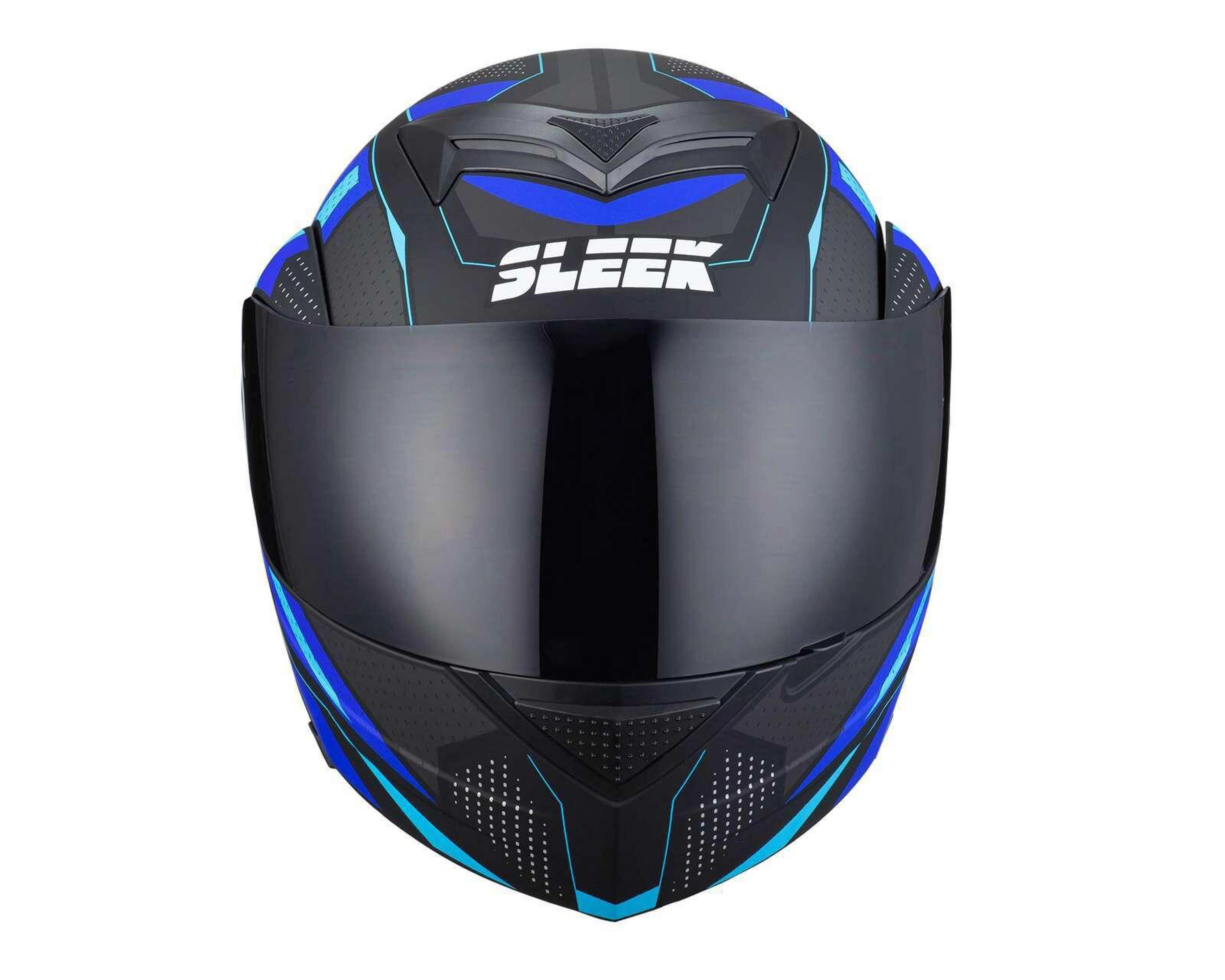 Foto 5 pulgar | Casco para Motociclista Sleek Mediano Azul