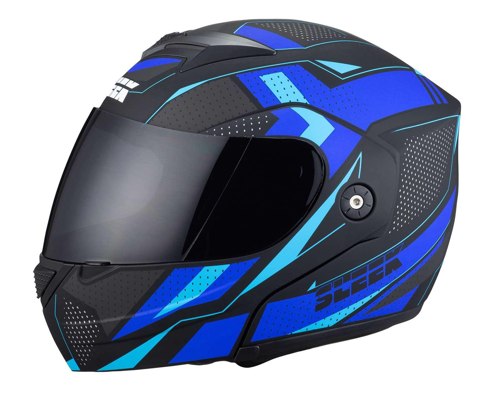 Casco para Motocicleta Sleek Extra Grande Azul