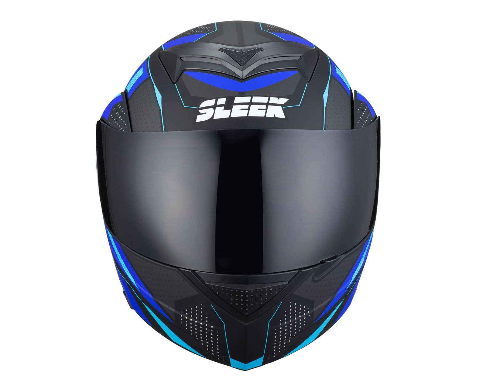 Foto 5 pulgar | Casco para Motocicleta Sleek Extra Grande Azul