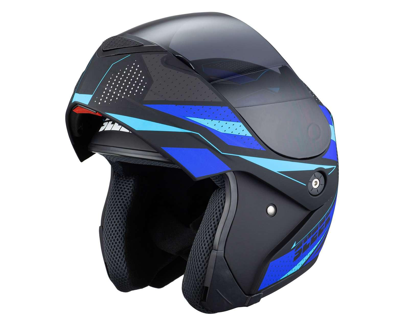 Foto 6 pulgar | Casco para Motocicleta Sleek Extra Grande Azul