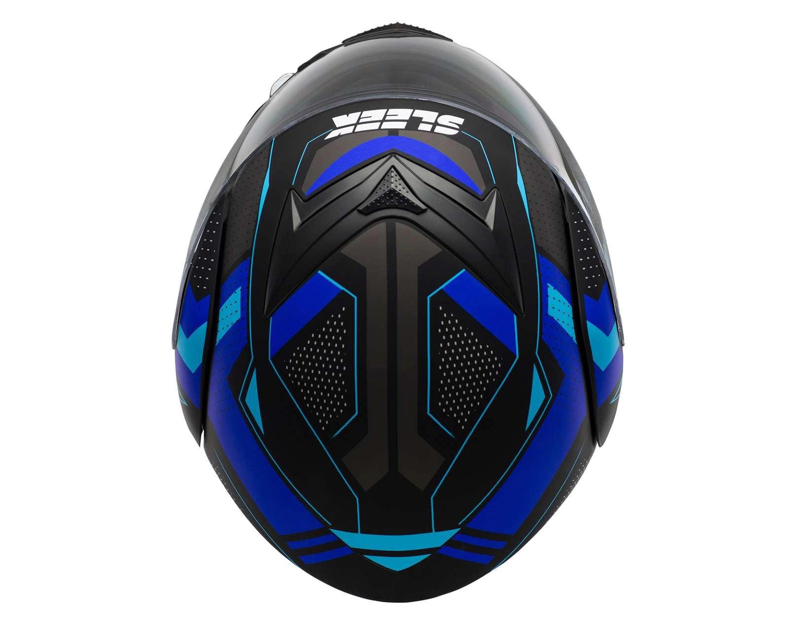 Foto 6 | Casco para Motocicleta Sleek Extra Grande Azul