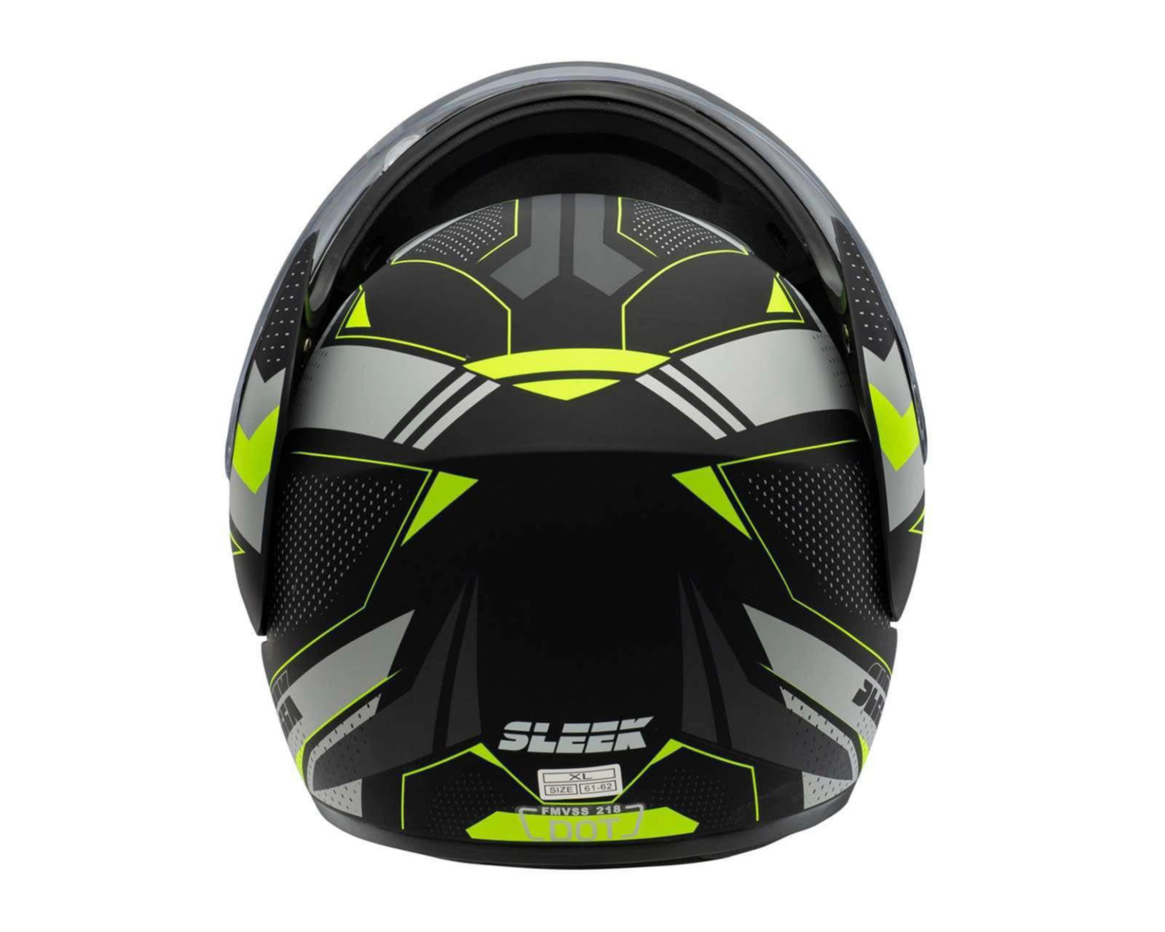 Foto 6 | Casco para Motociclista Sleek Mediano Visera Abatible Negro