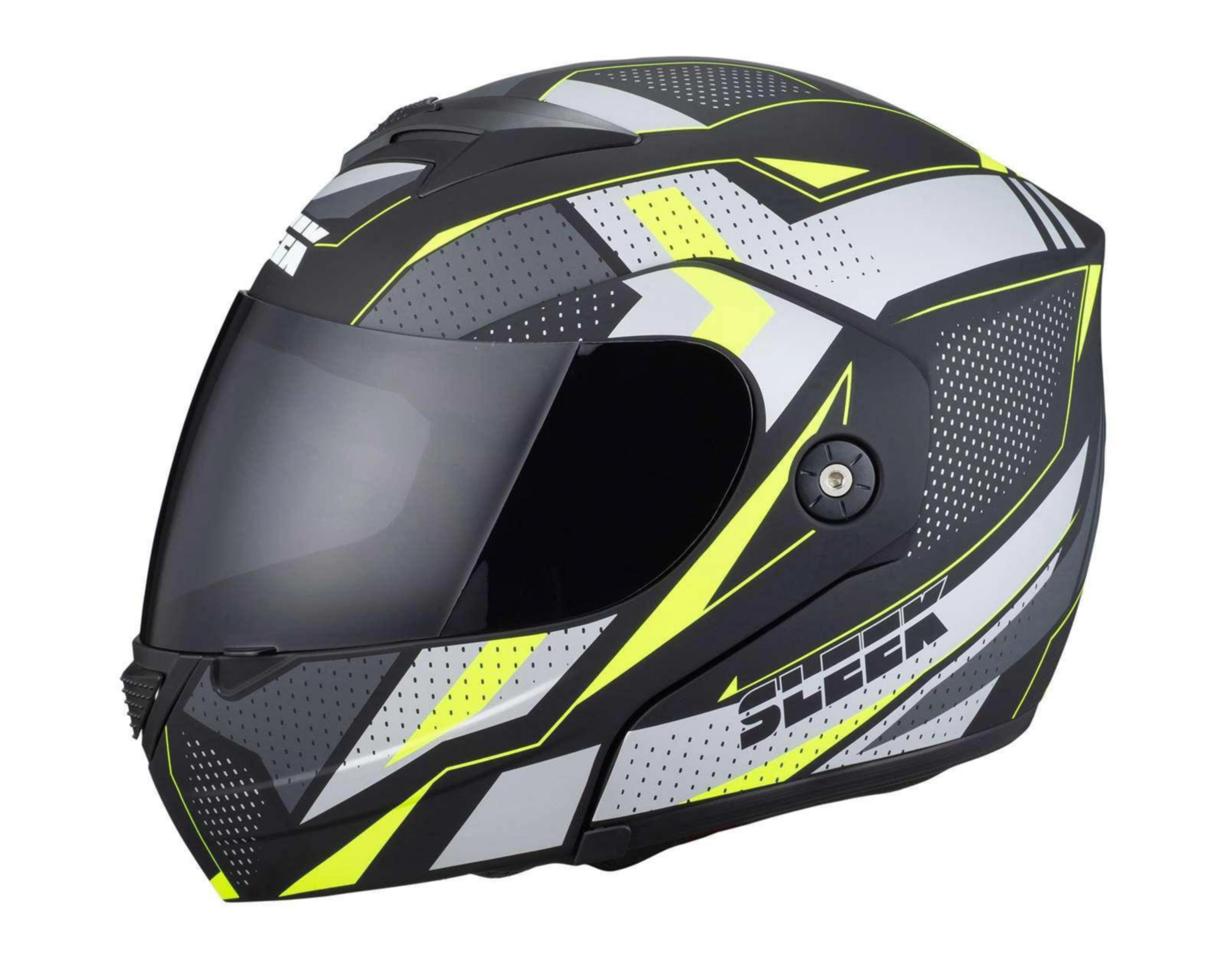 Casco para Motociclista Sleek Extra Grande Verde/Negro