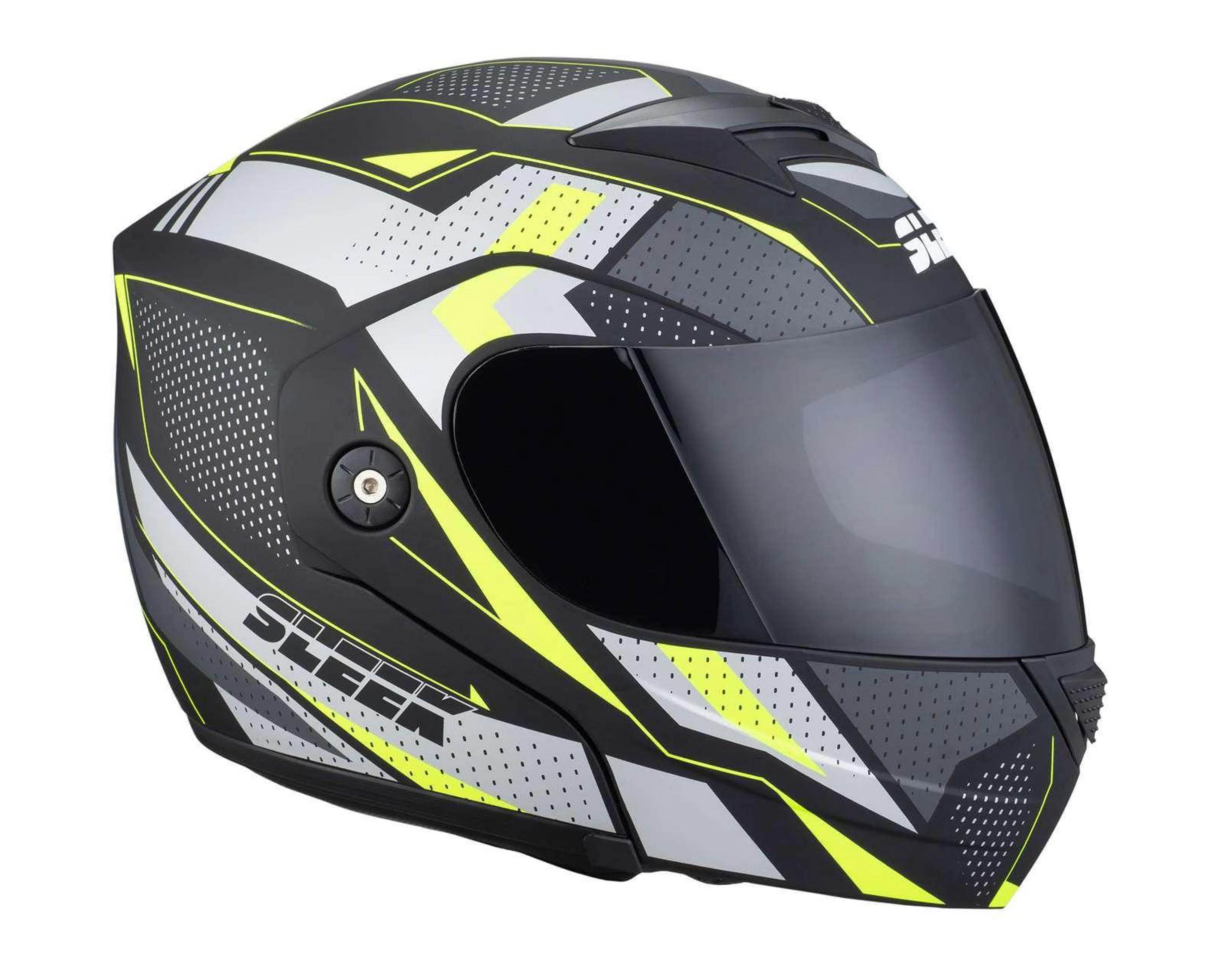 Foto 4 pulgar | Casco para Motociclista Sleek Extra Grande Verde/Negro