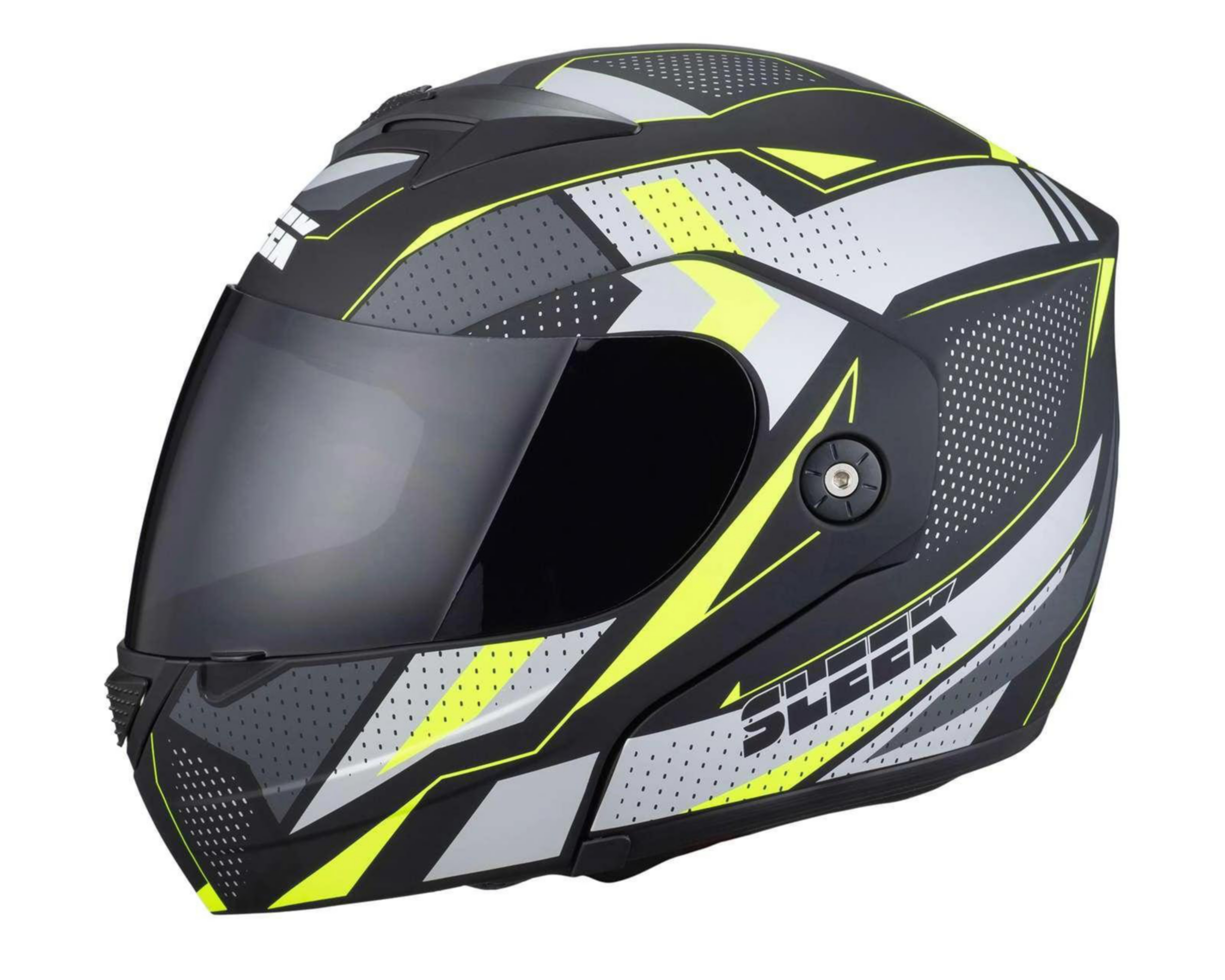 Casco para Motociclista Sleek Grande Verde/Negro