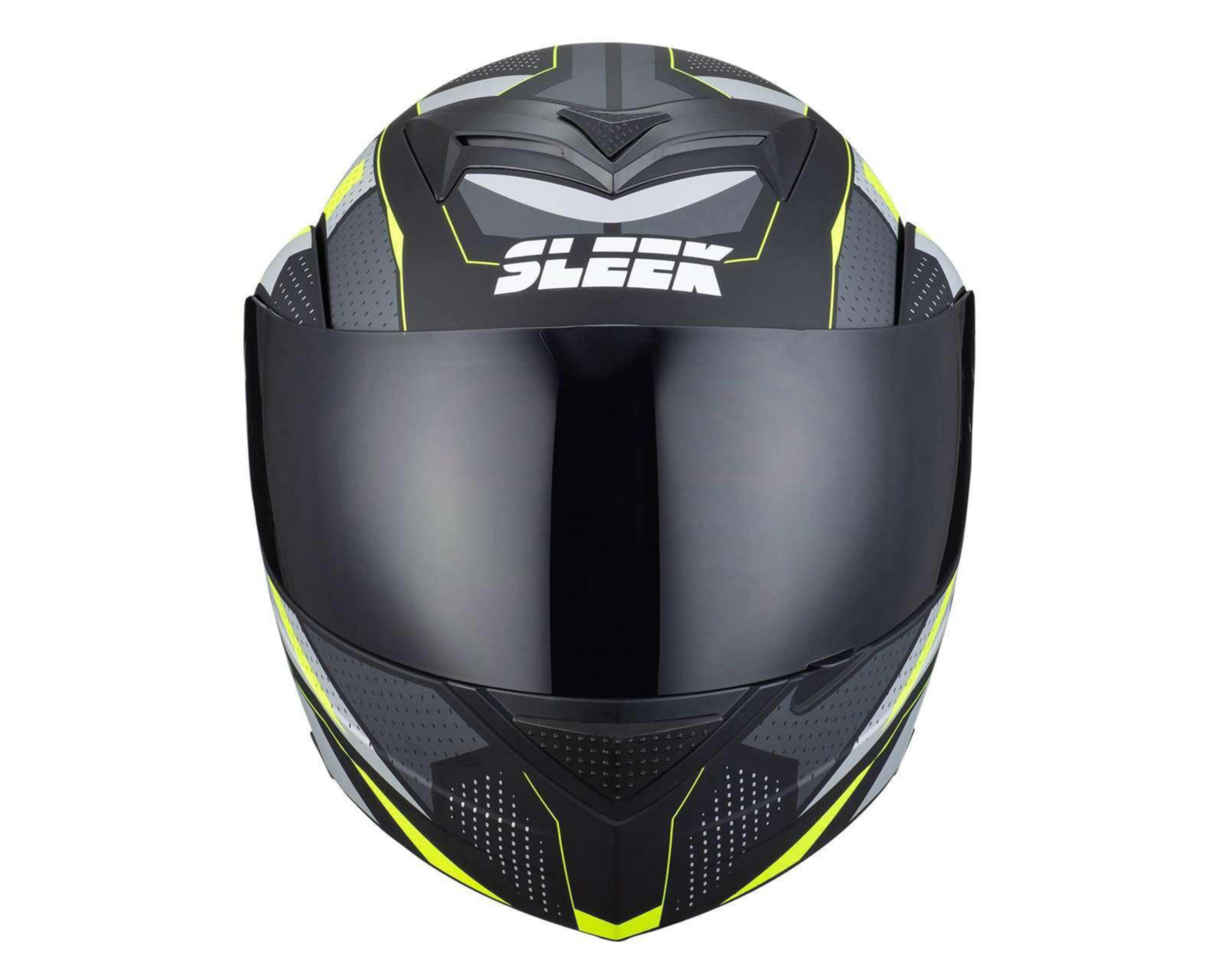 Foto 5 pulgar | Casco para Motociclista Sleek Grande Verde/Negro