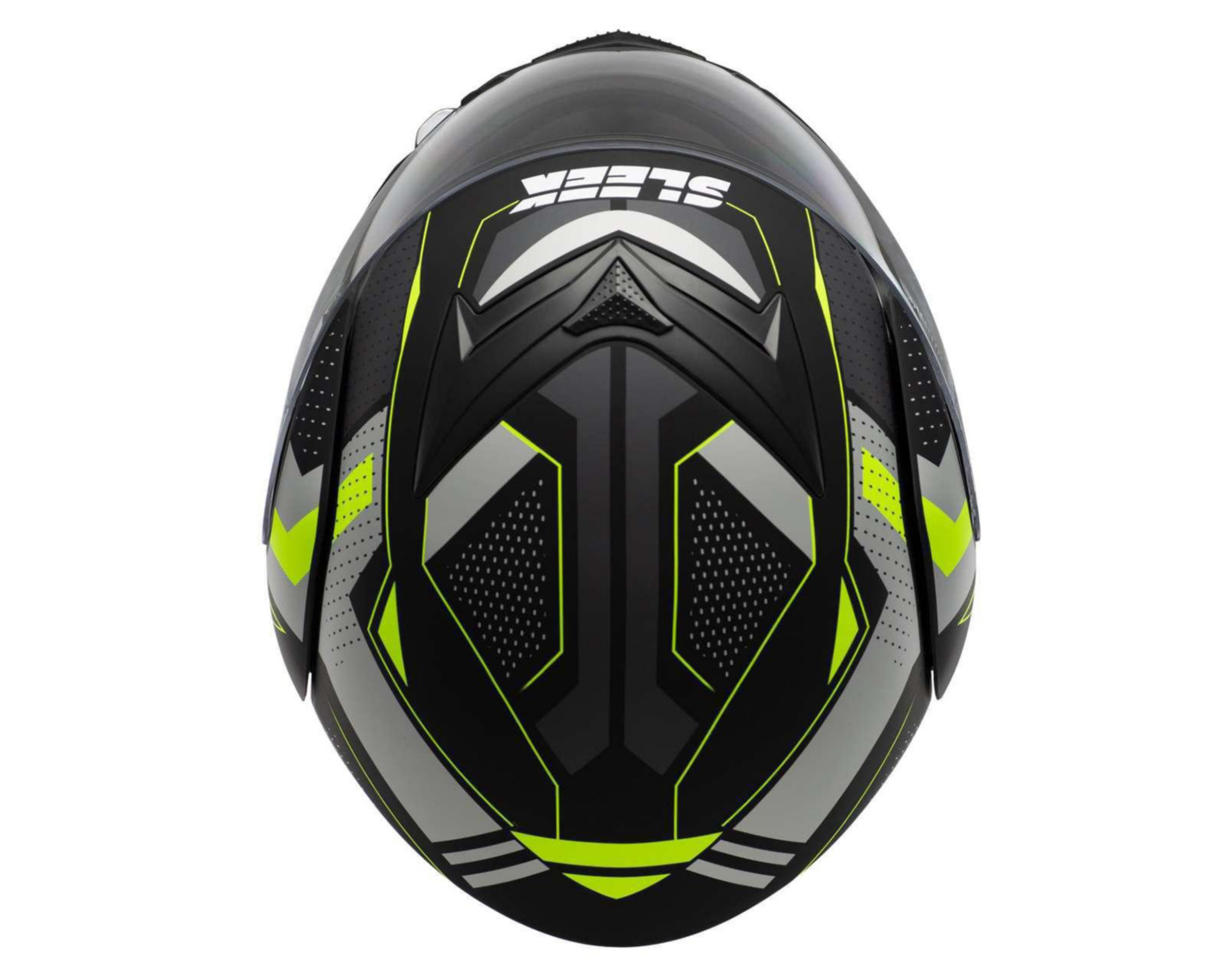 Foto 8 pulgar | Casco para Motociclista Sleek Grande Verde/Negro