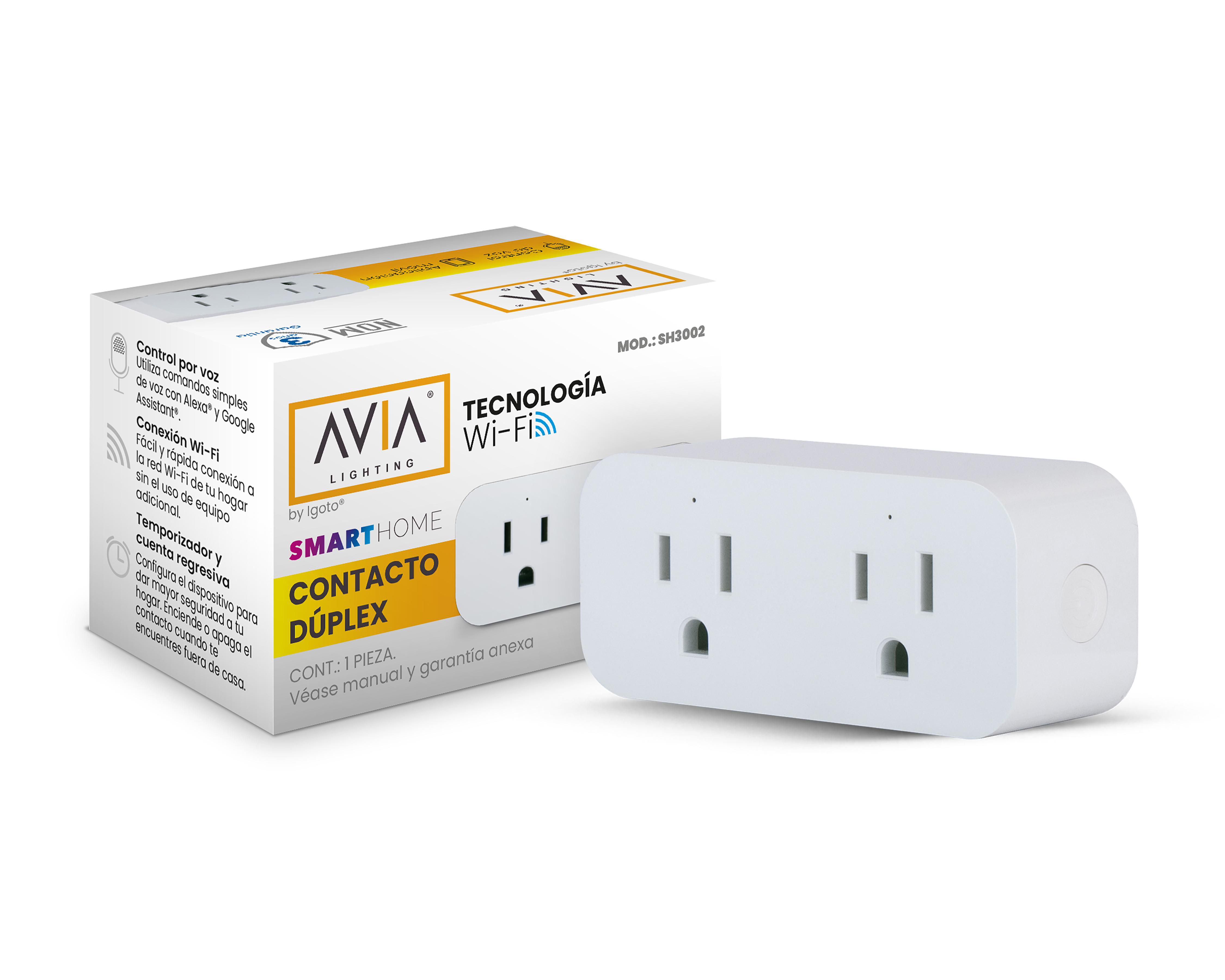 Contacto Inteligente Igoto Avia Lightingt SH3002 Compatible con Alexa y Google Assistant