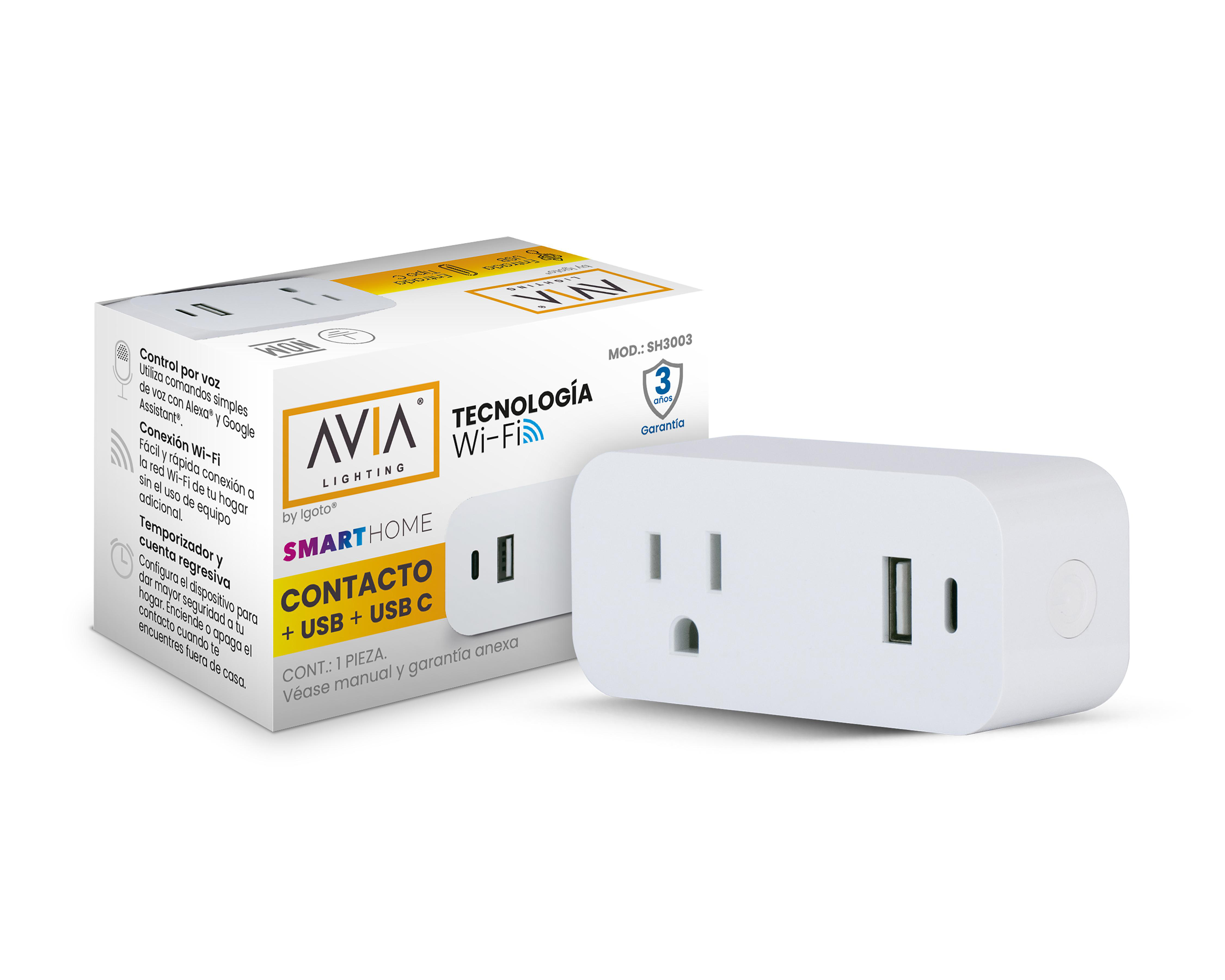 Contacto Inteligente Igoto Avia Lighting SH3003 compatible con Alexa y Google Assistant