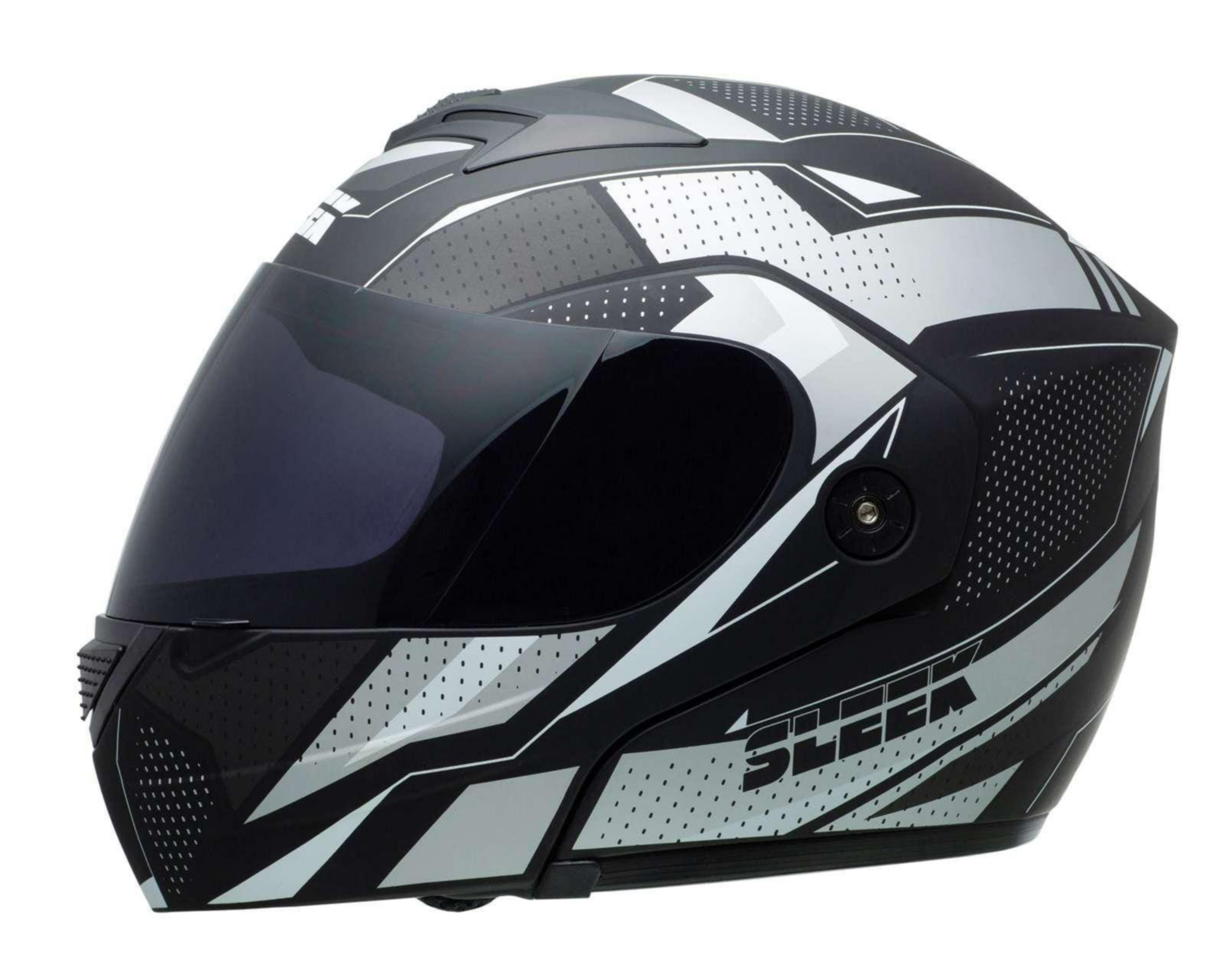 Foto 2 pulgar | Casco para Motociclista Sleek Grande Visor Antirrasguños Negro
