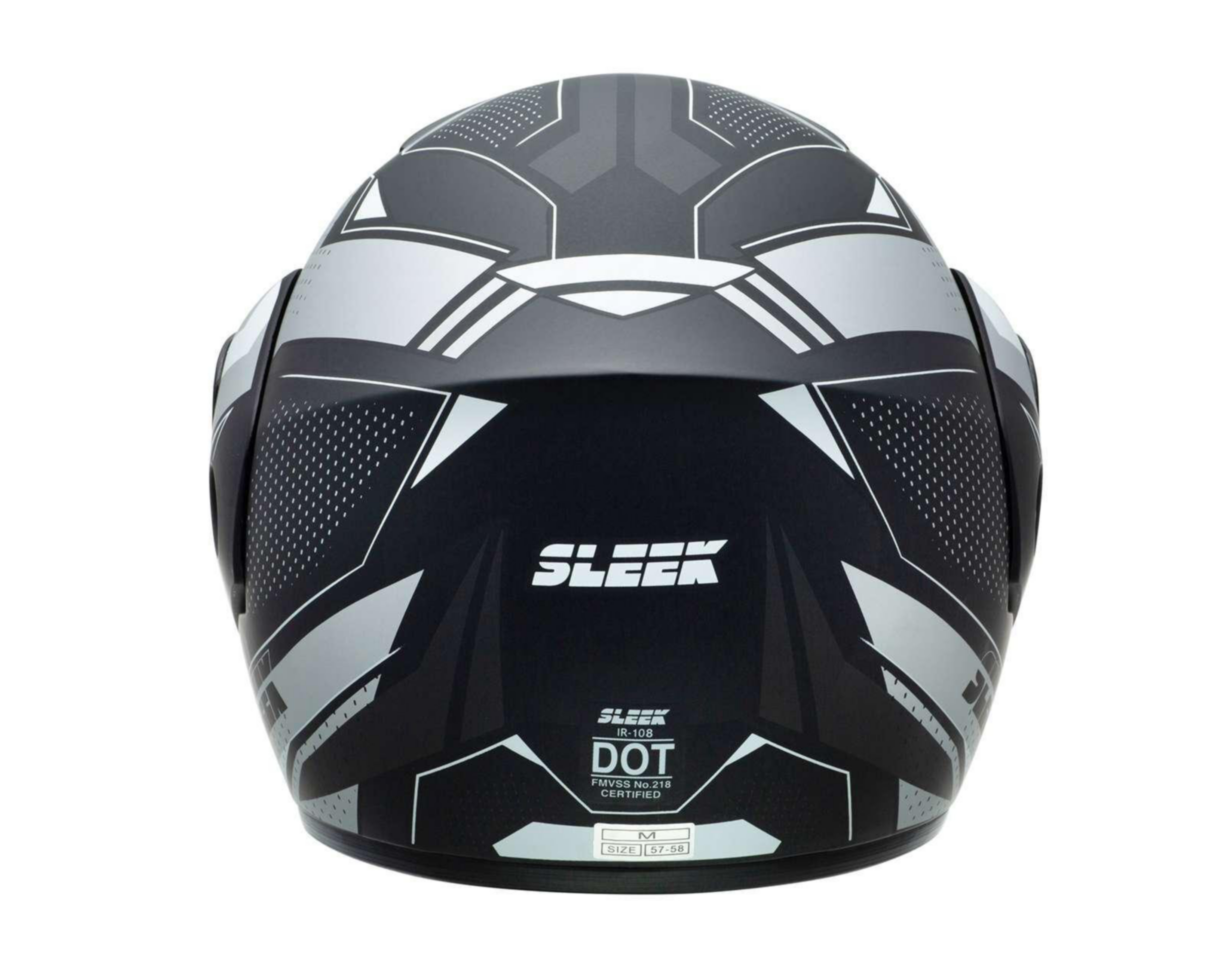 Foto 3 pulgar | Casco para Motociclista Sleek Grande Visor Antirrasguños Negro