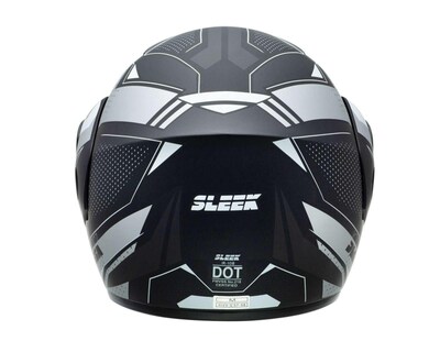 Foto 2 | Casco para Motociclista Sleek Grande Visor Antirrasguños Negro