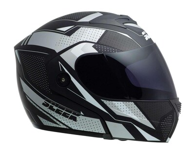 Foto 3 | Casco para Motociclista Sleek Grande Visor Antirrasguños Negro