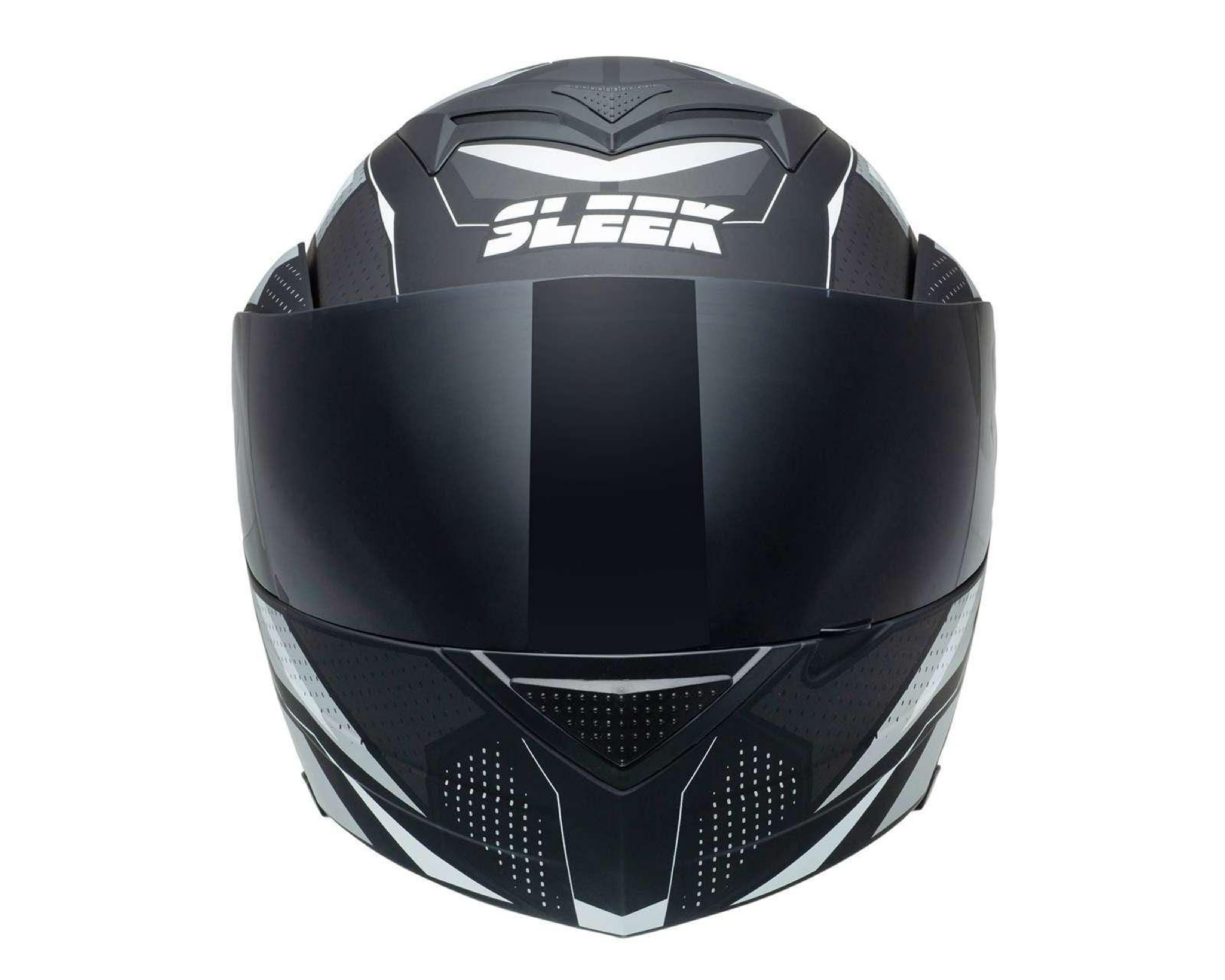 Foto 5 pulgar | Casco para Motociclista Sleek Grande Visor Antirrasguños Negro