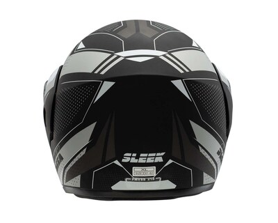 Foto 6 | Casco para Motociclista Sleek Grande Visor Antirrasguños Negro