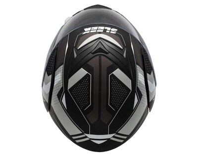 Foto 7 | Casco para Motociclista Sleek Grande Visor Antirrasguños Negro