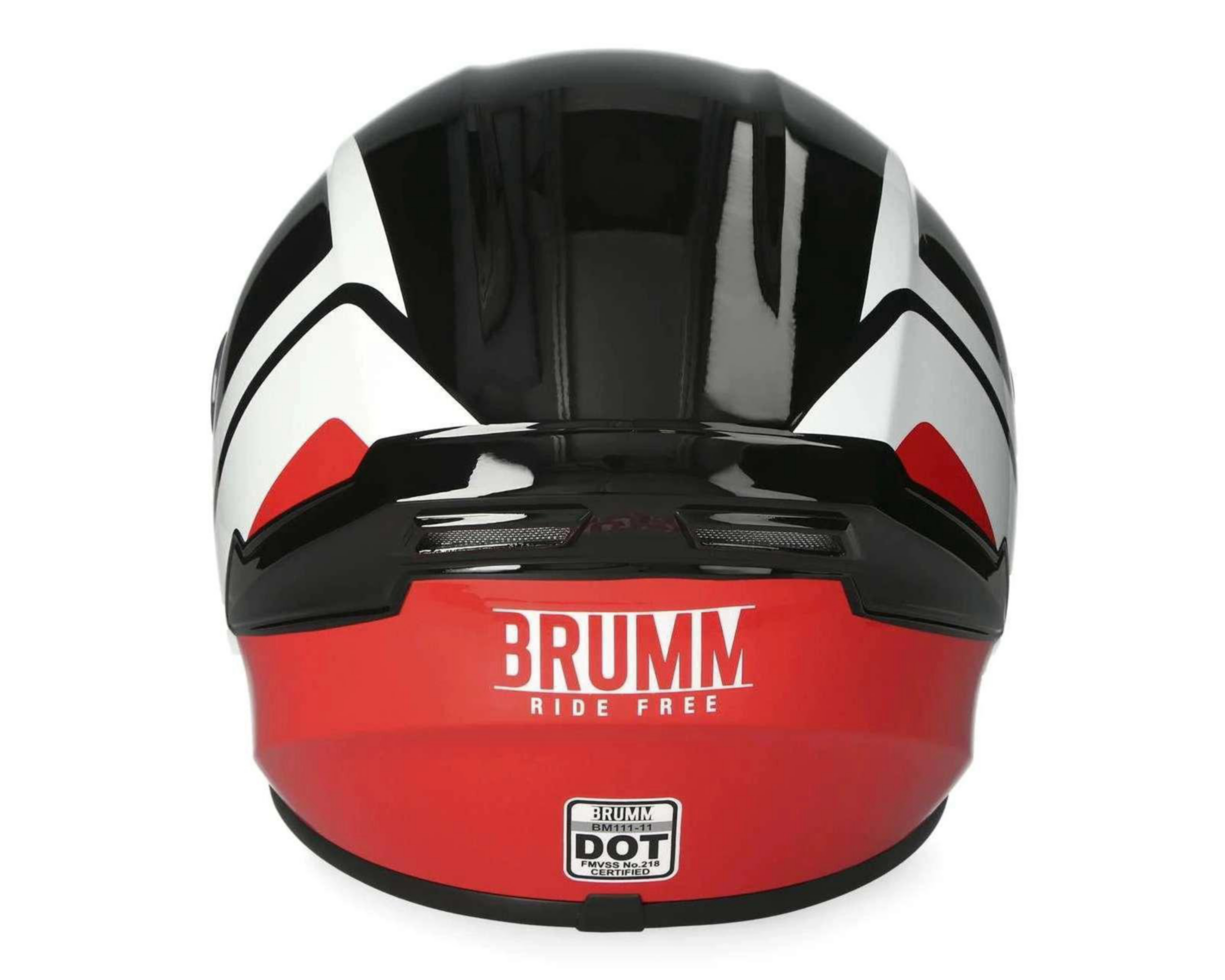 Foto 6 pulgar | Casco para Motociclista Brumm Mediano Negro