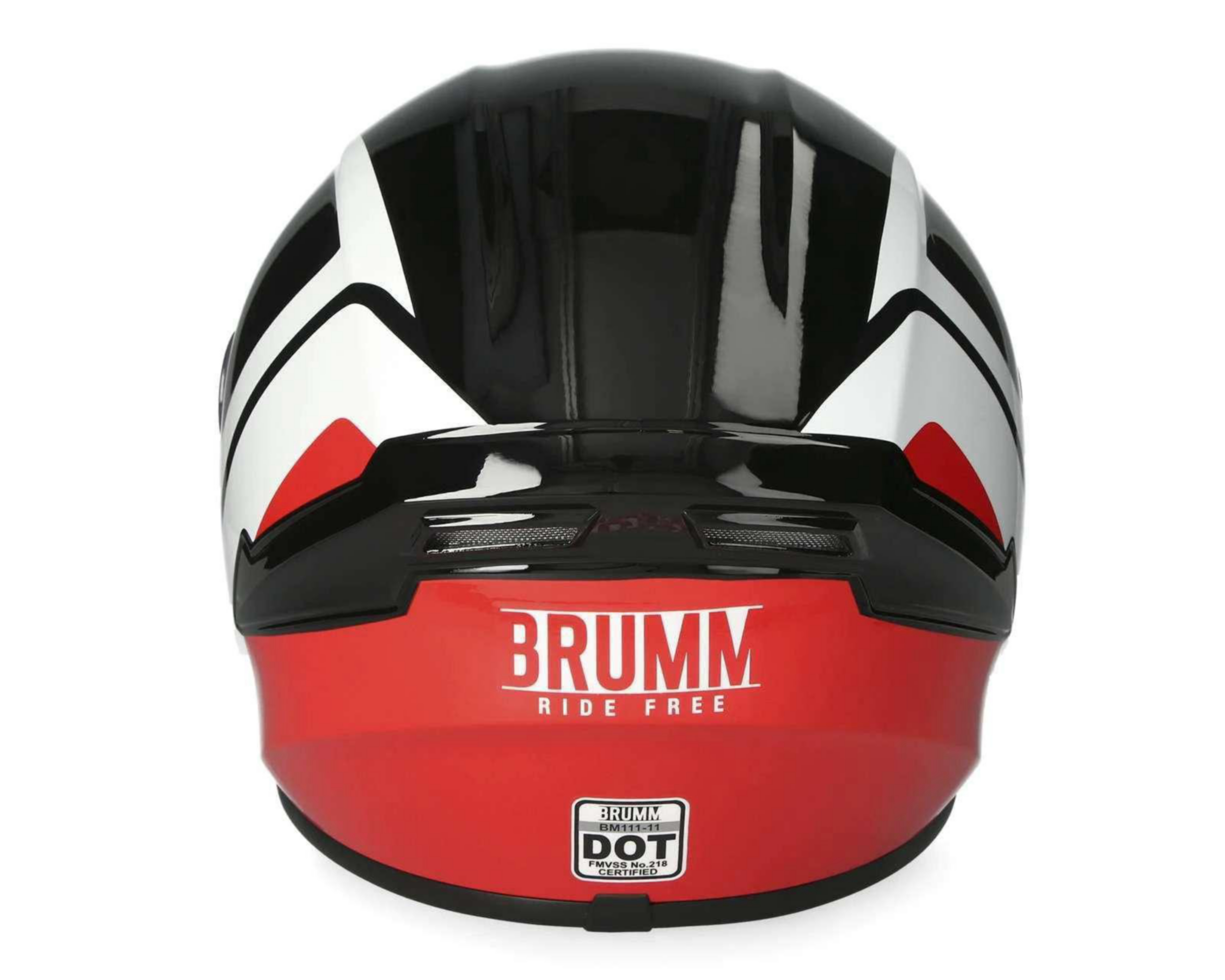Foto 6 pulgar | Casco para Motociclista Brumm Extragrande Negro