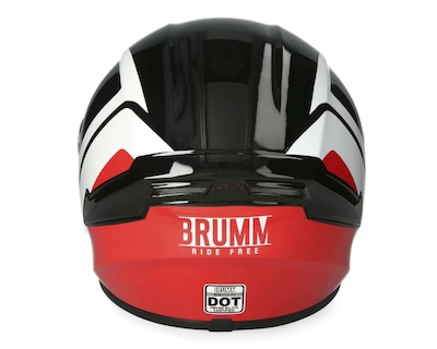 Foto 5 | Casco para Motociclista Brumm Extragrande Negro