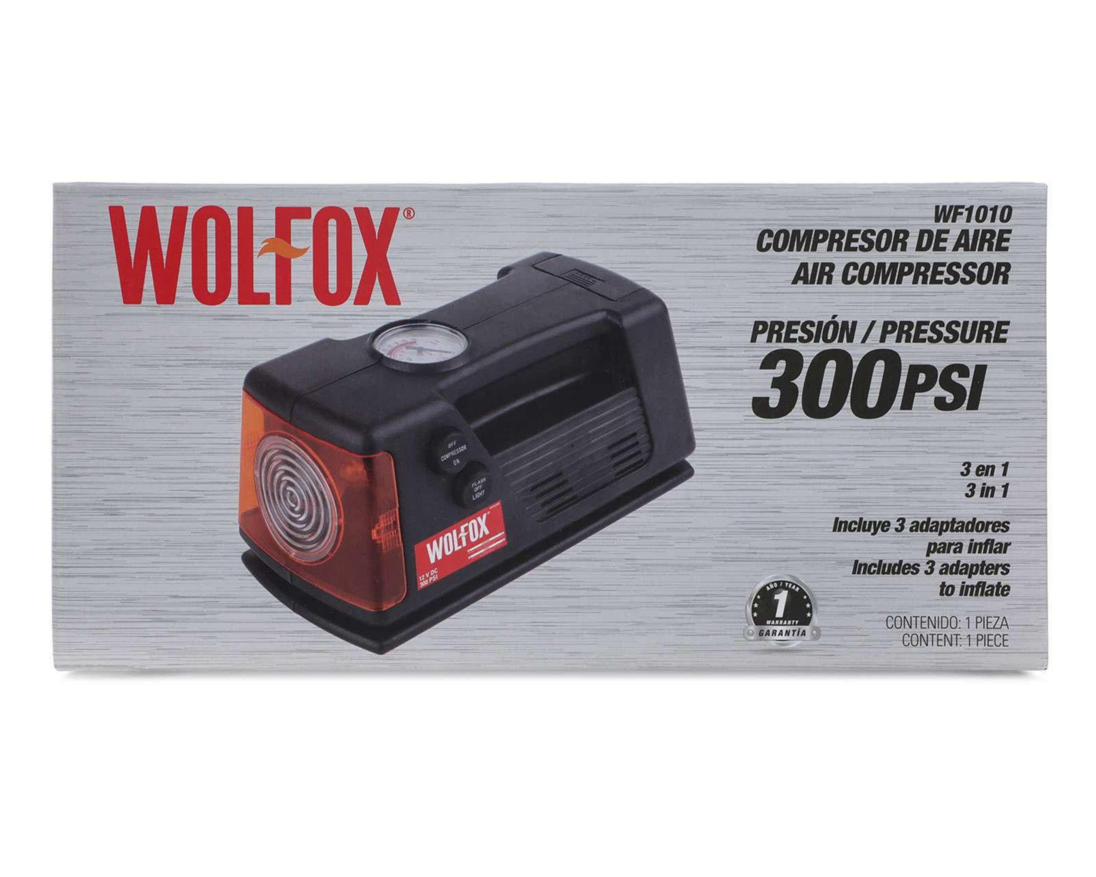 Foto 7 pulgar | Compresor de Aire Wolfox  WF1010  3 en 1