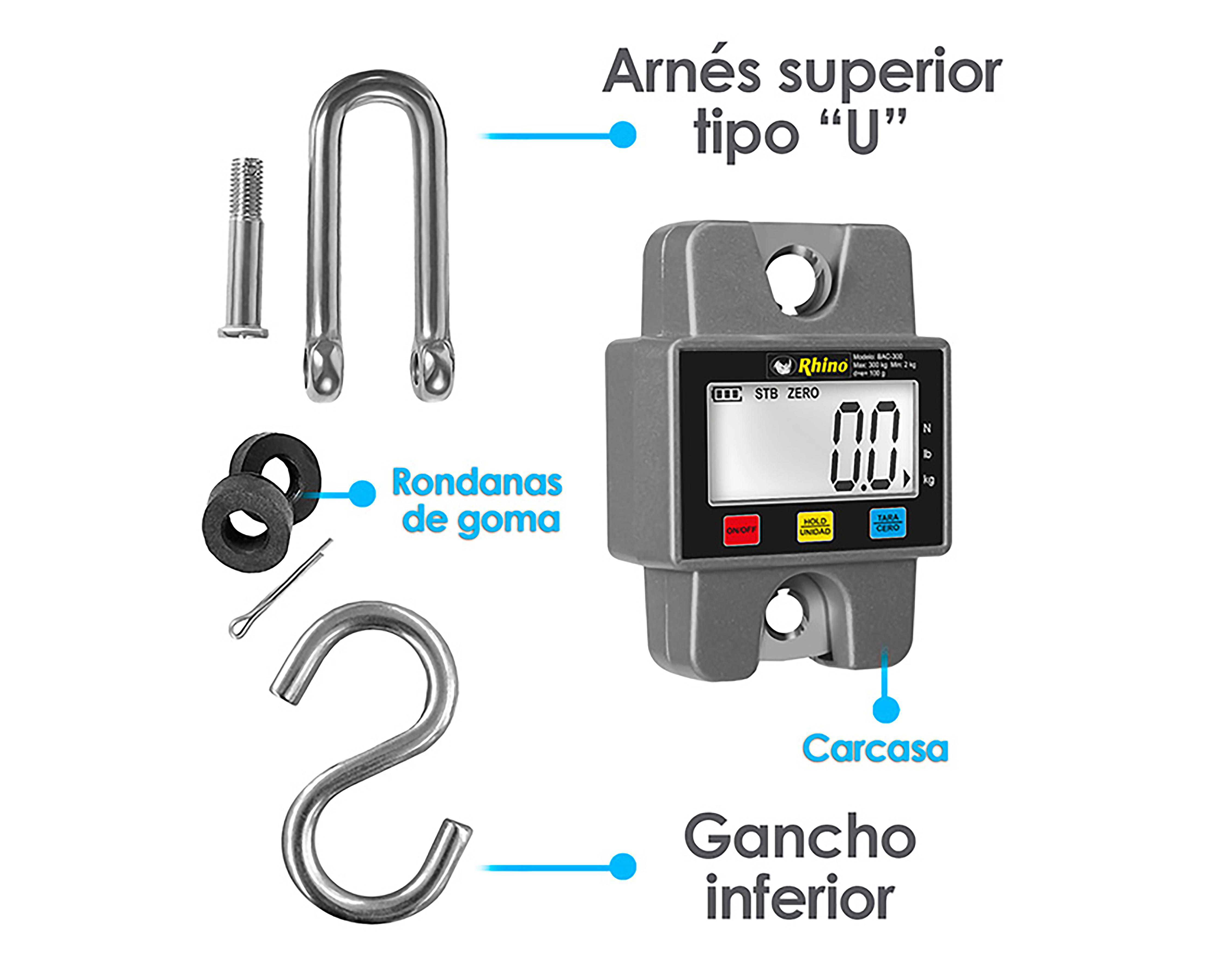 Foto 3 | Báscula de Acero Rhino BAC-300