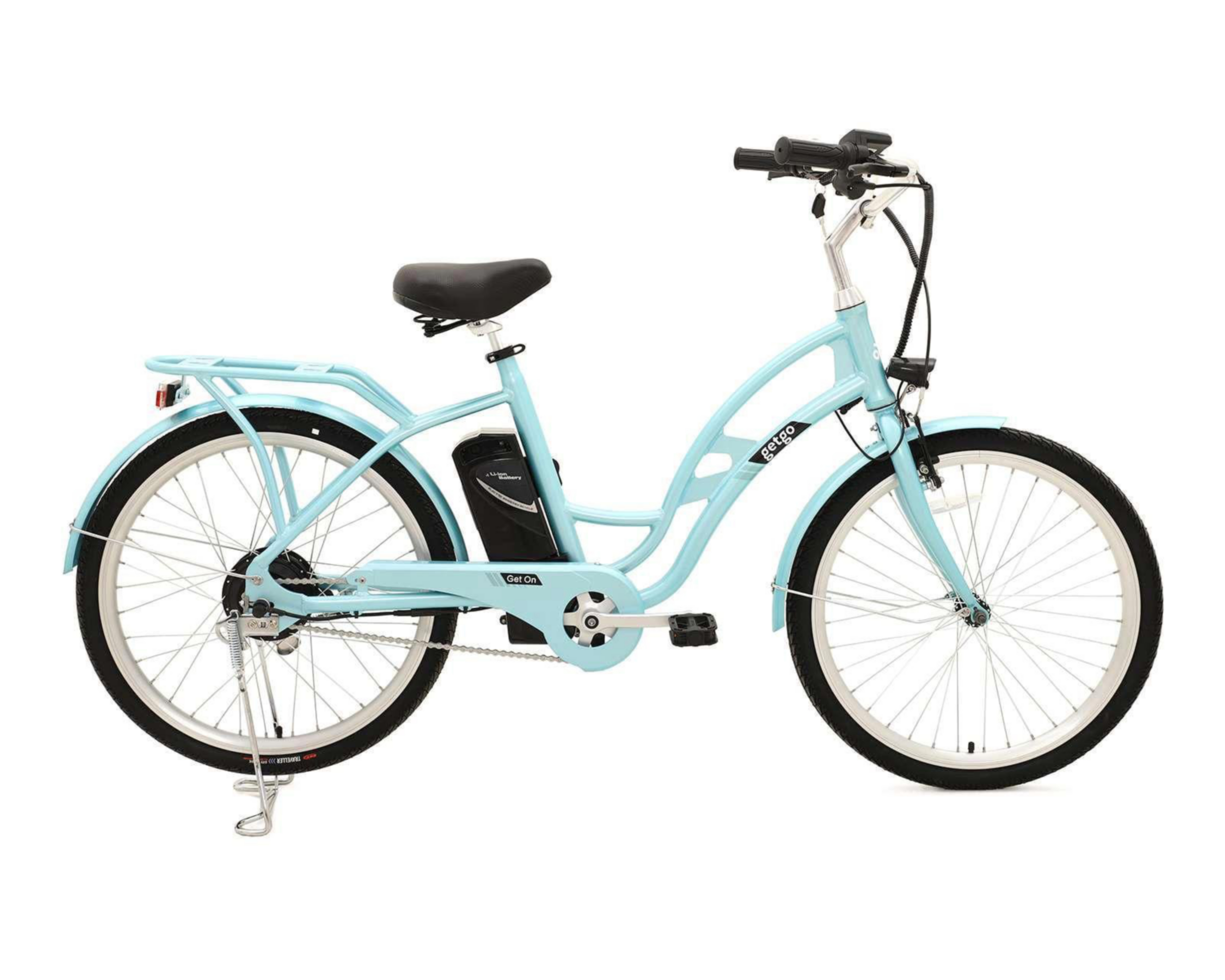 Bicicleta Eléctrica Motor 250 W Urbana Getgo Get On 24" Azul