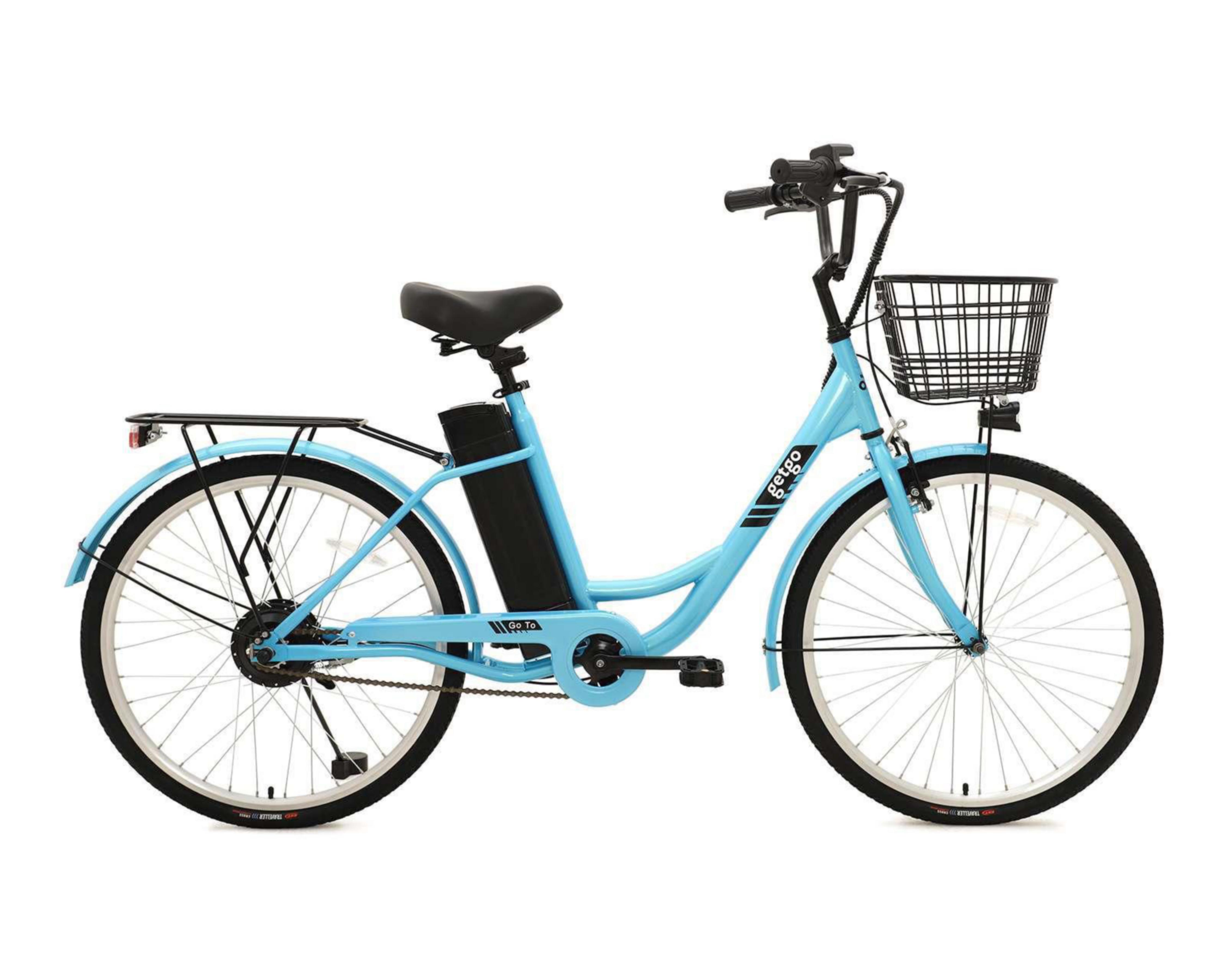 Bicicleta Eléctrica Motor 250 W Getgo Go To 26" Azul