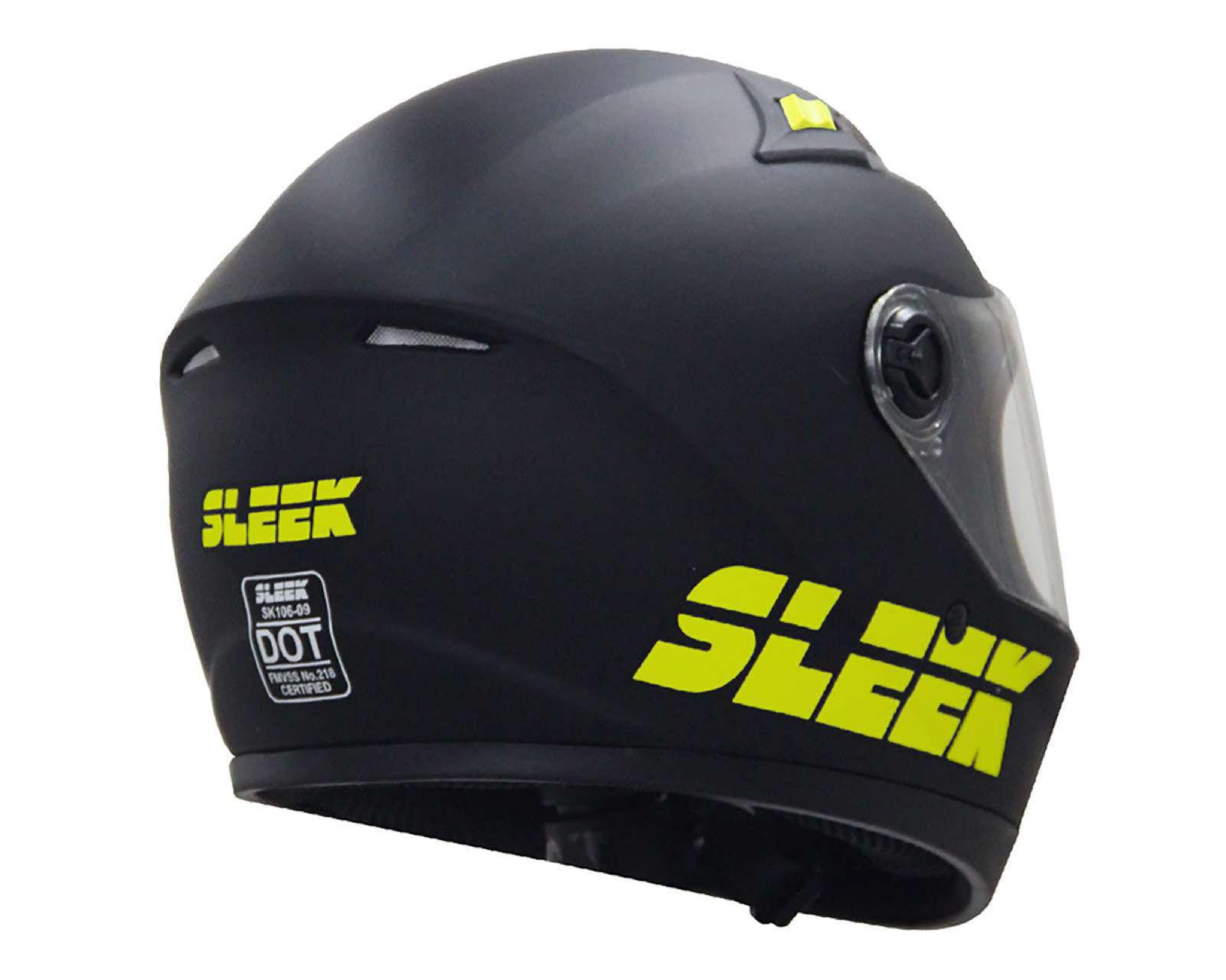 Foto 5 pulgar | Casco para Motociclista Sleek Grande Negro