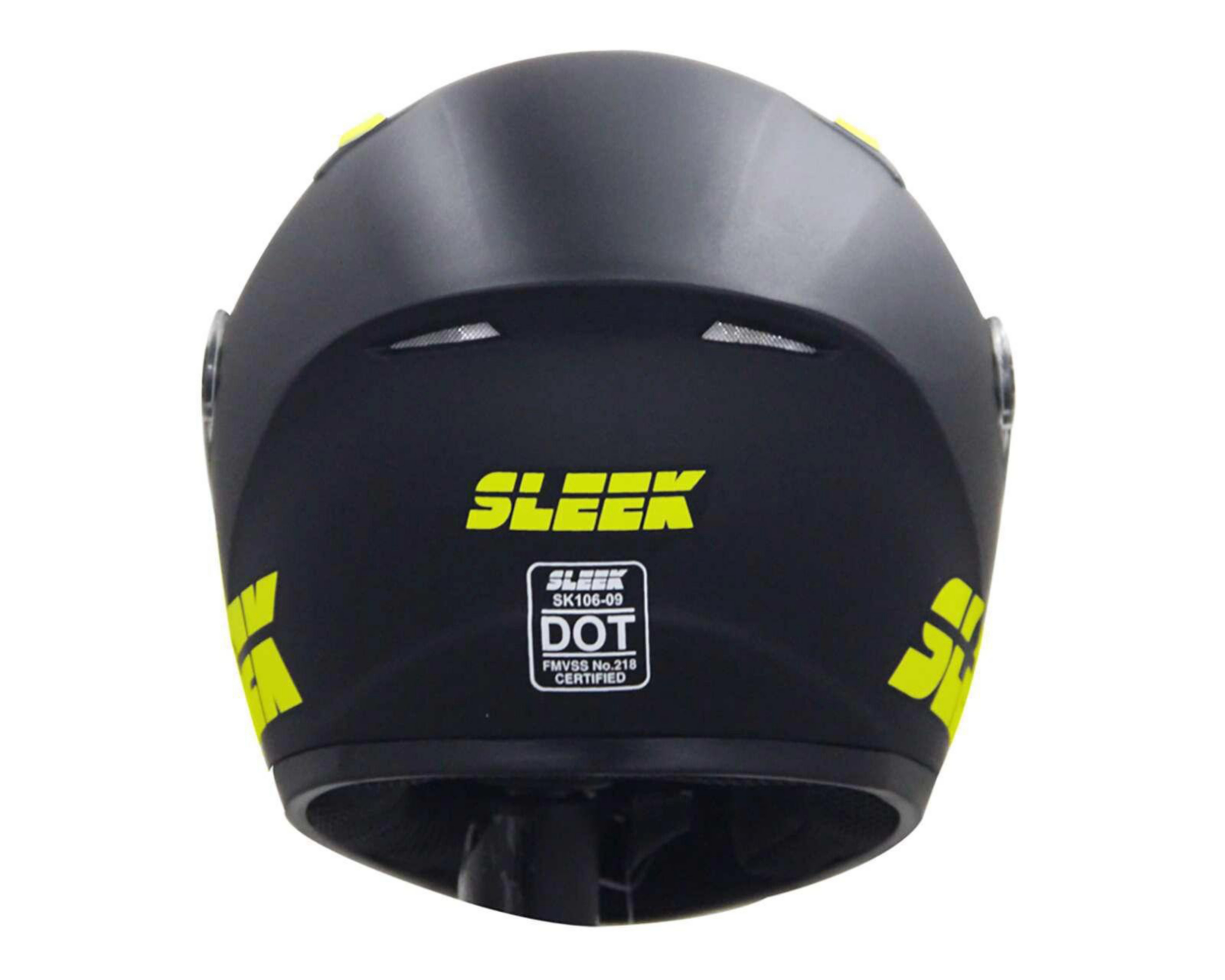 Foto 4 pulgar | Casco para Motociclista Sleek Extragrande Negro