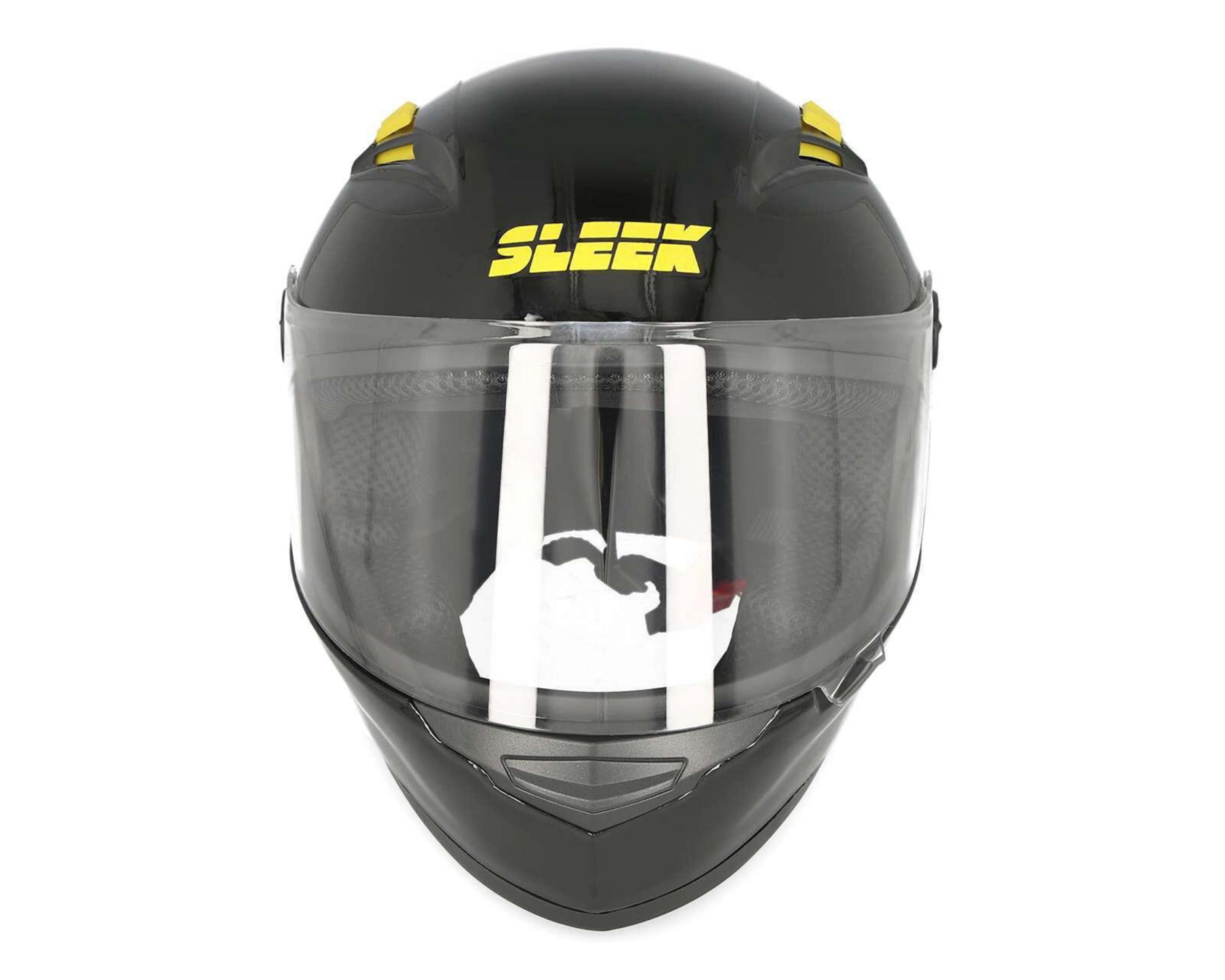 Foto 7 pulgar | Casco para Motociclista Sleek Extragrande Negro