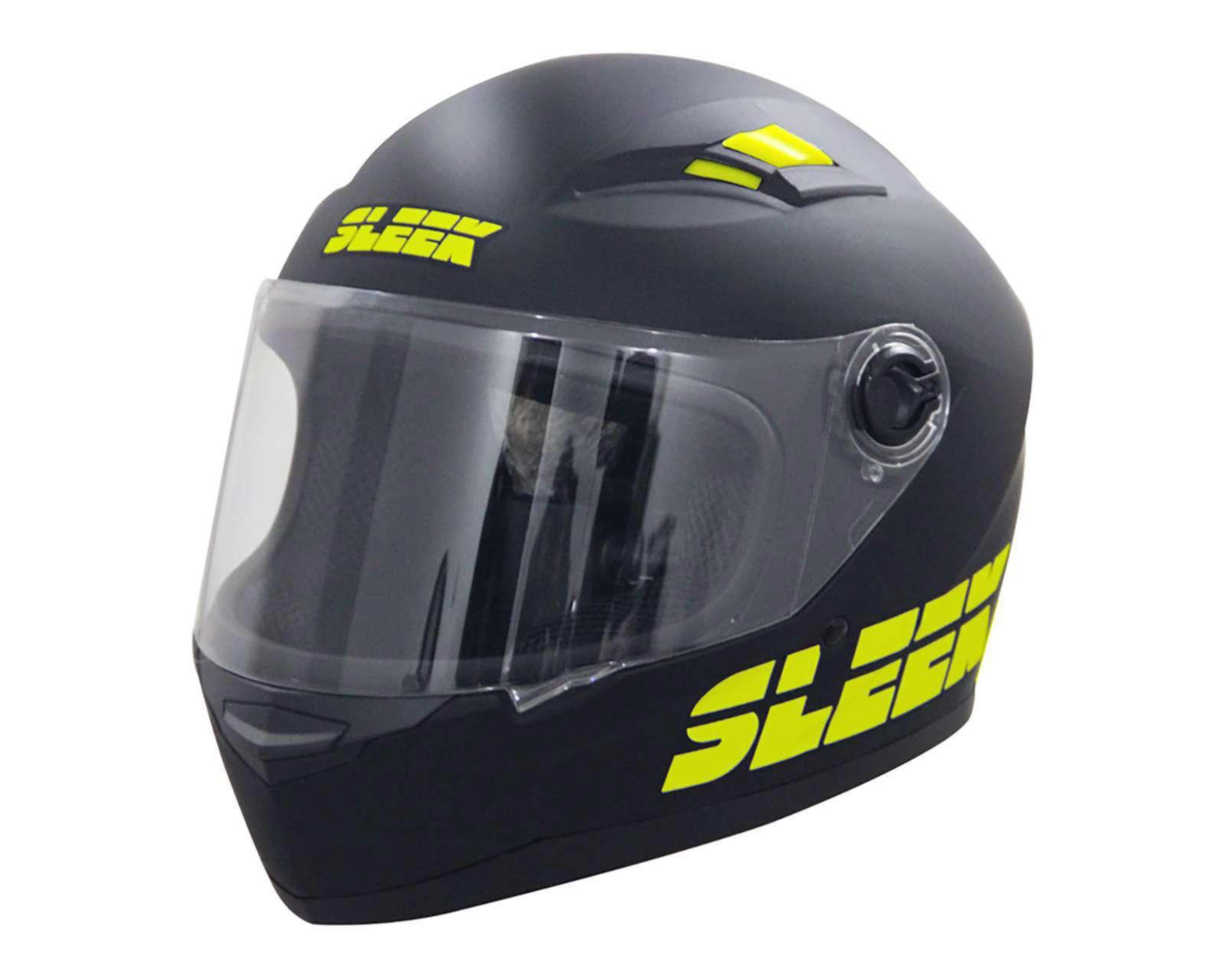 Casco para Motociclista Sleek Mediano Negro