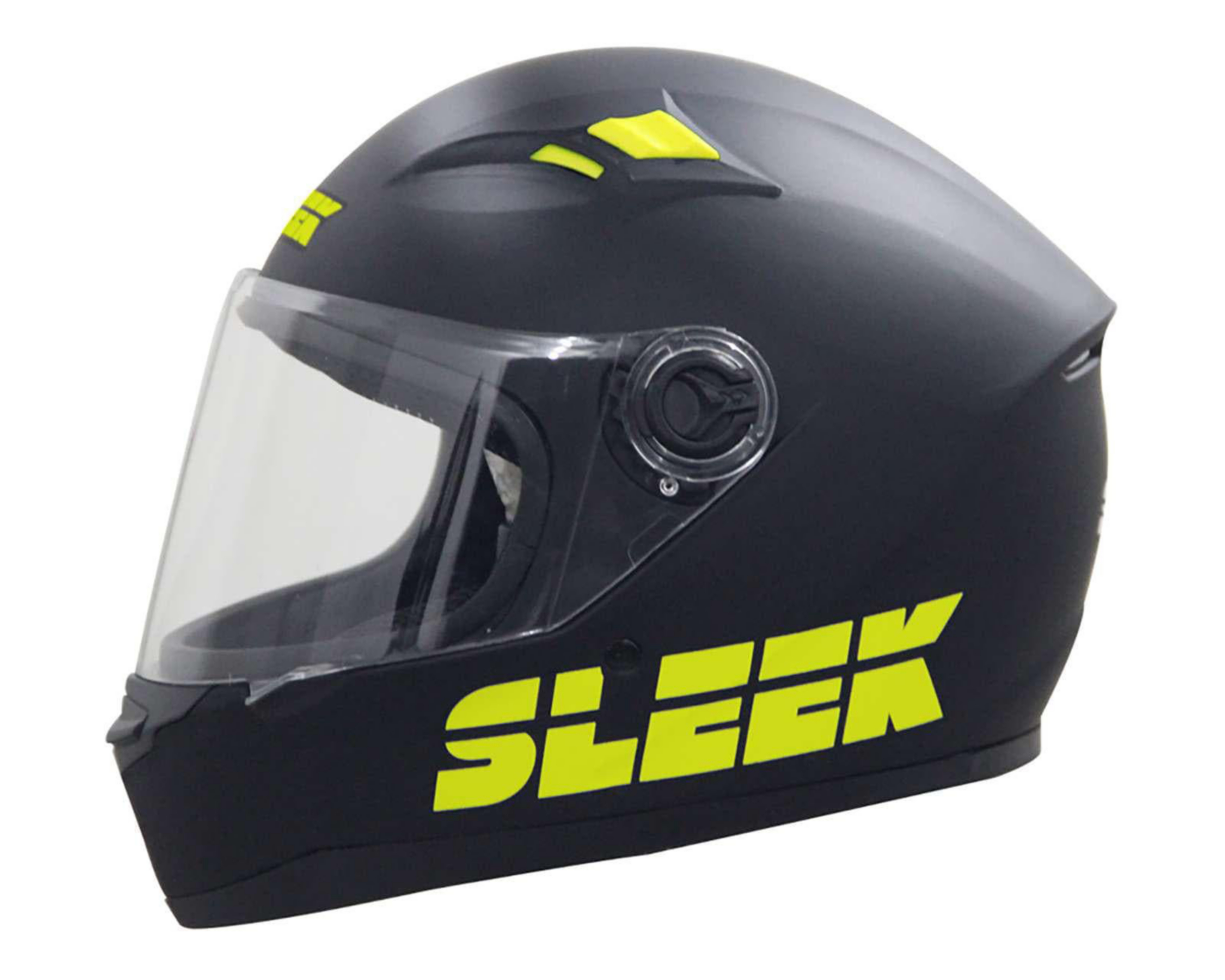 Foto 3 pulgar | Casco para Motociclista Sleek Mediano Negro