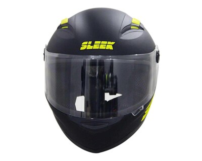 Foto 5 | Casco para Motociclista Sleek Mediano Negro