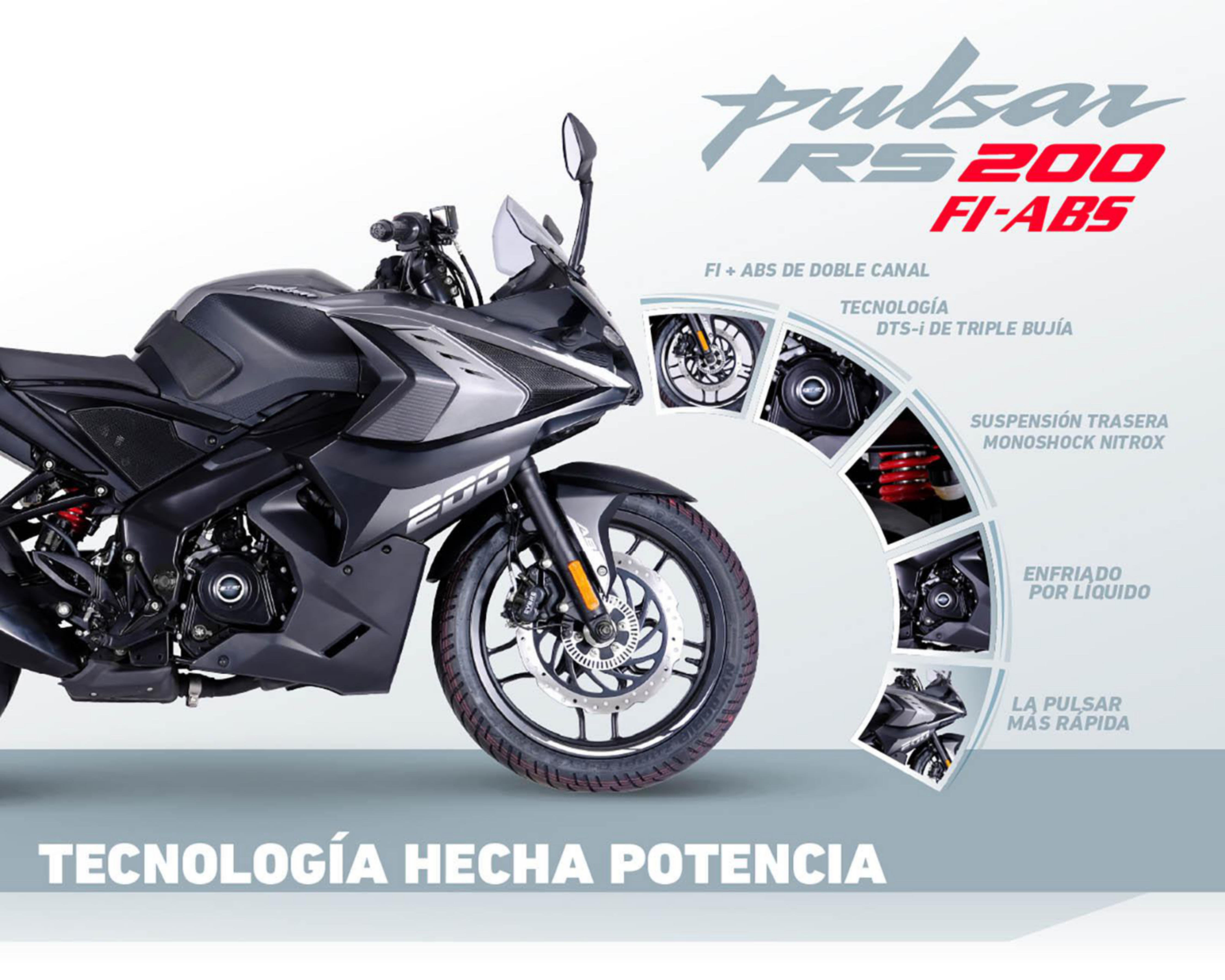 Foto 8 pulgar | Motocicleta Bajaj Pulsar RS 200cc 2024